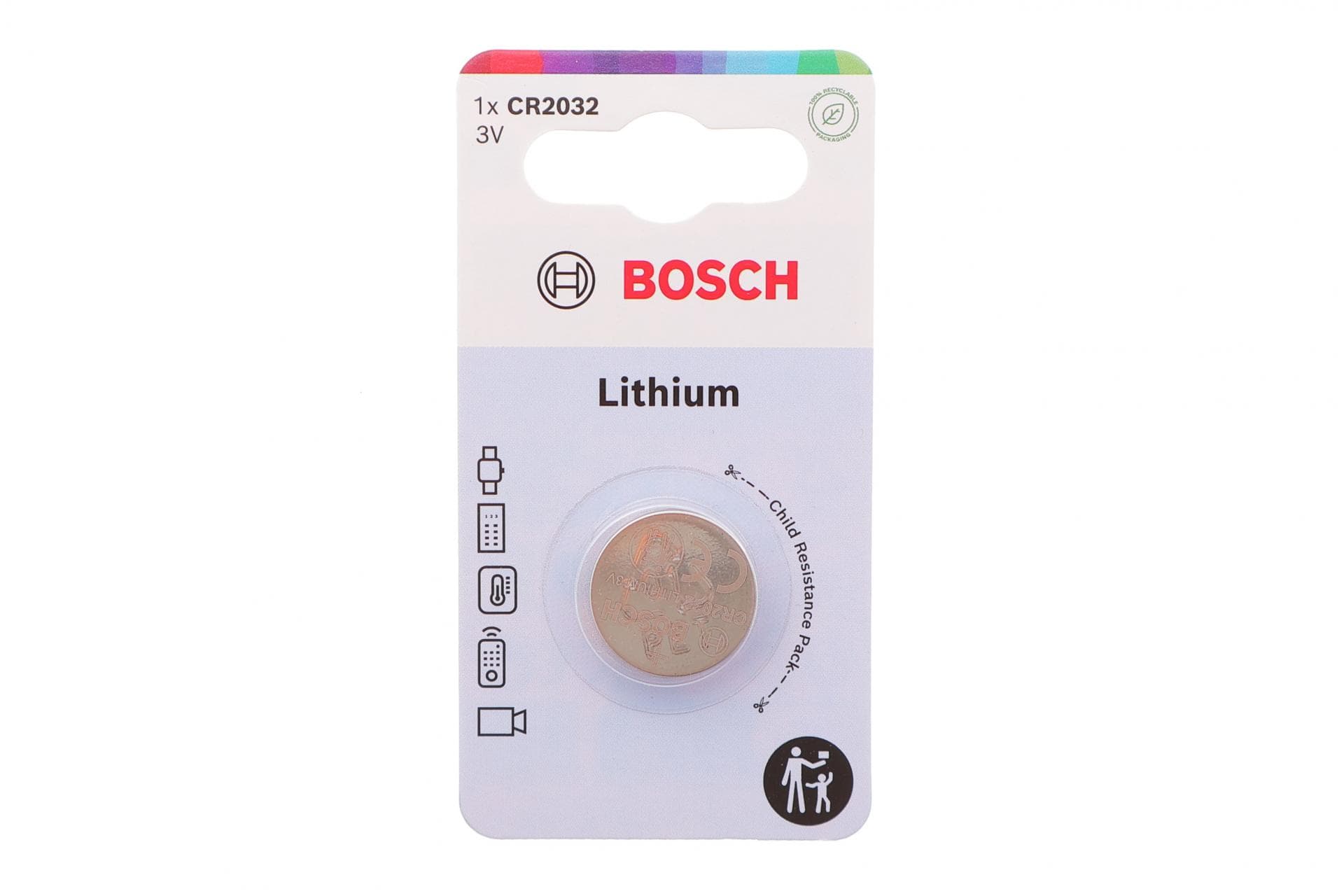 Батарейка Bosch Lithium CR2032 (3V/220 mAh) CR2032B1/00 1 шт.