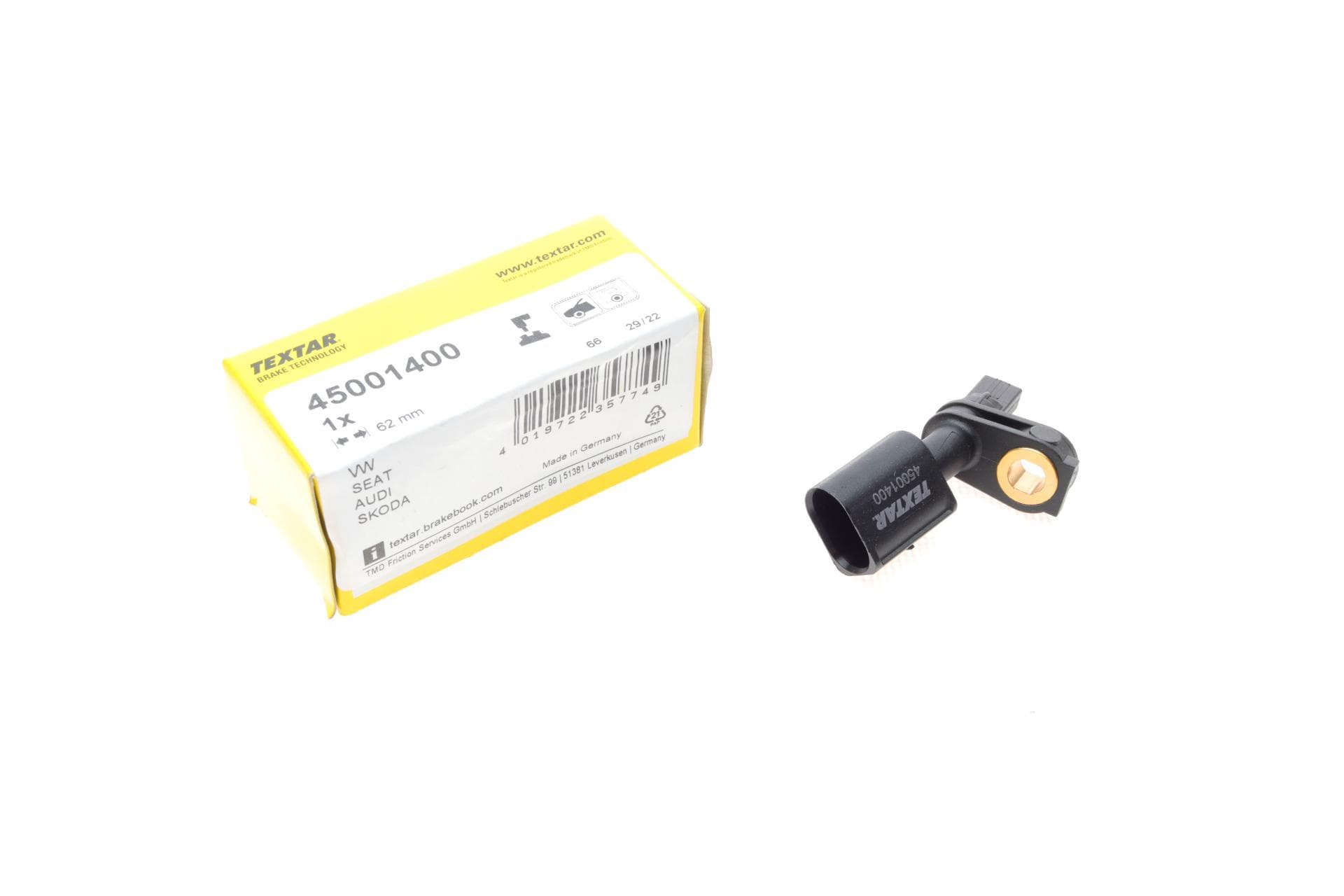 Датчик ABS (передній) VW Caddy 20-/Golf VII/Passat/Skoda Roomster 08- (L) (L=62mm)
