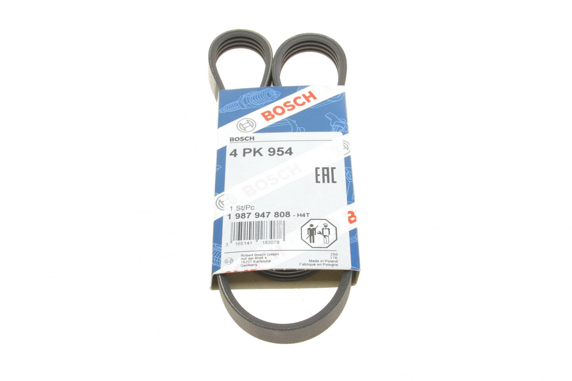 Ремінь генератора Mitsubishi Pajero 3.0 V6 90-00/ Chevrolet Matiz 1.0 05- (4PK954)