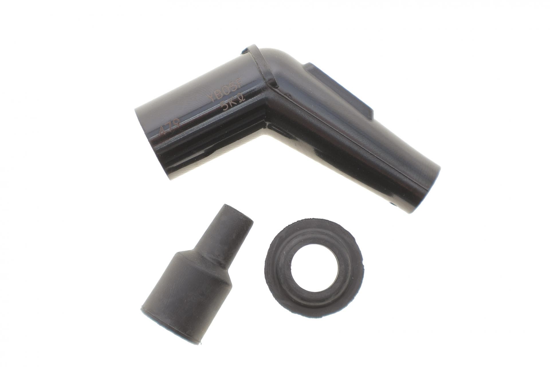 Наконечник свічки запалювання (чорний) (120°/14mm) (YB05F)