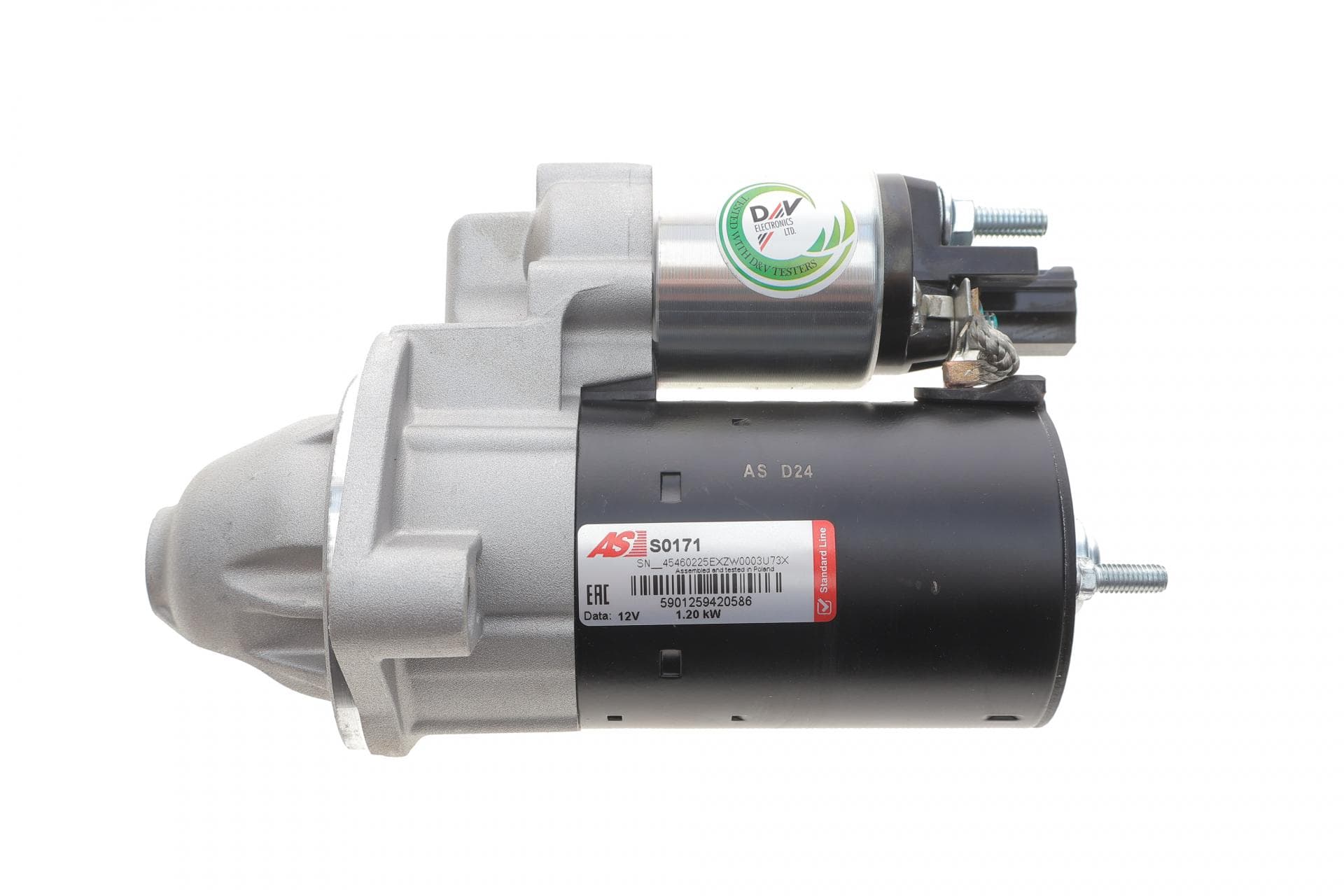 Стартер Audi A4/A6/Skoda Superb I/VW Passat 1.6-2.0 97-08 (12V/1.2kw) (z=9)