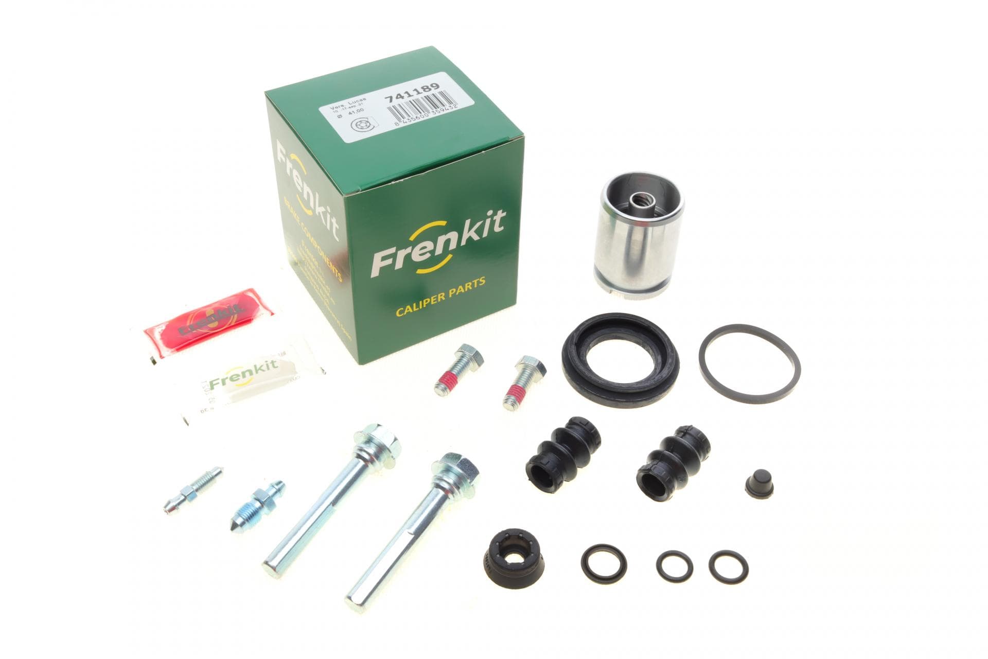 Ремкомплект супорта (заднього) VW T5/Caddy III 03-/Trafic 01- (d=41mm)(+поршень/направляюча)(Lucas)