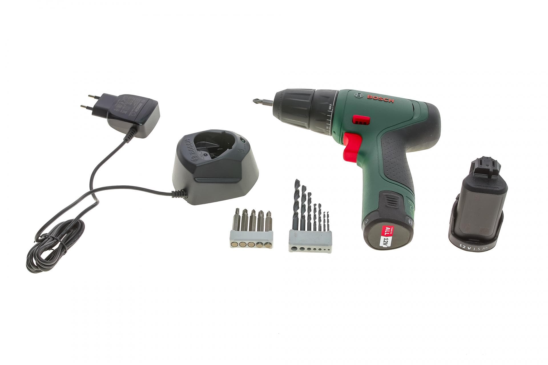 Шуруповерт акумуляторний EasyDrill 1200 (12V) з комплектом біт та свердел