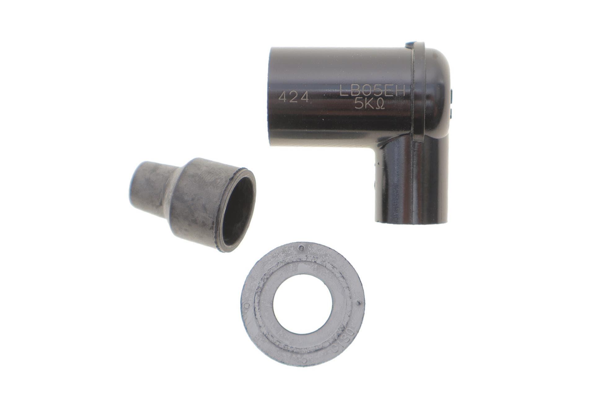 Наконечник свічки запалювання (чорний) (90°/14mm) (LB05EH)
