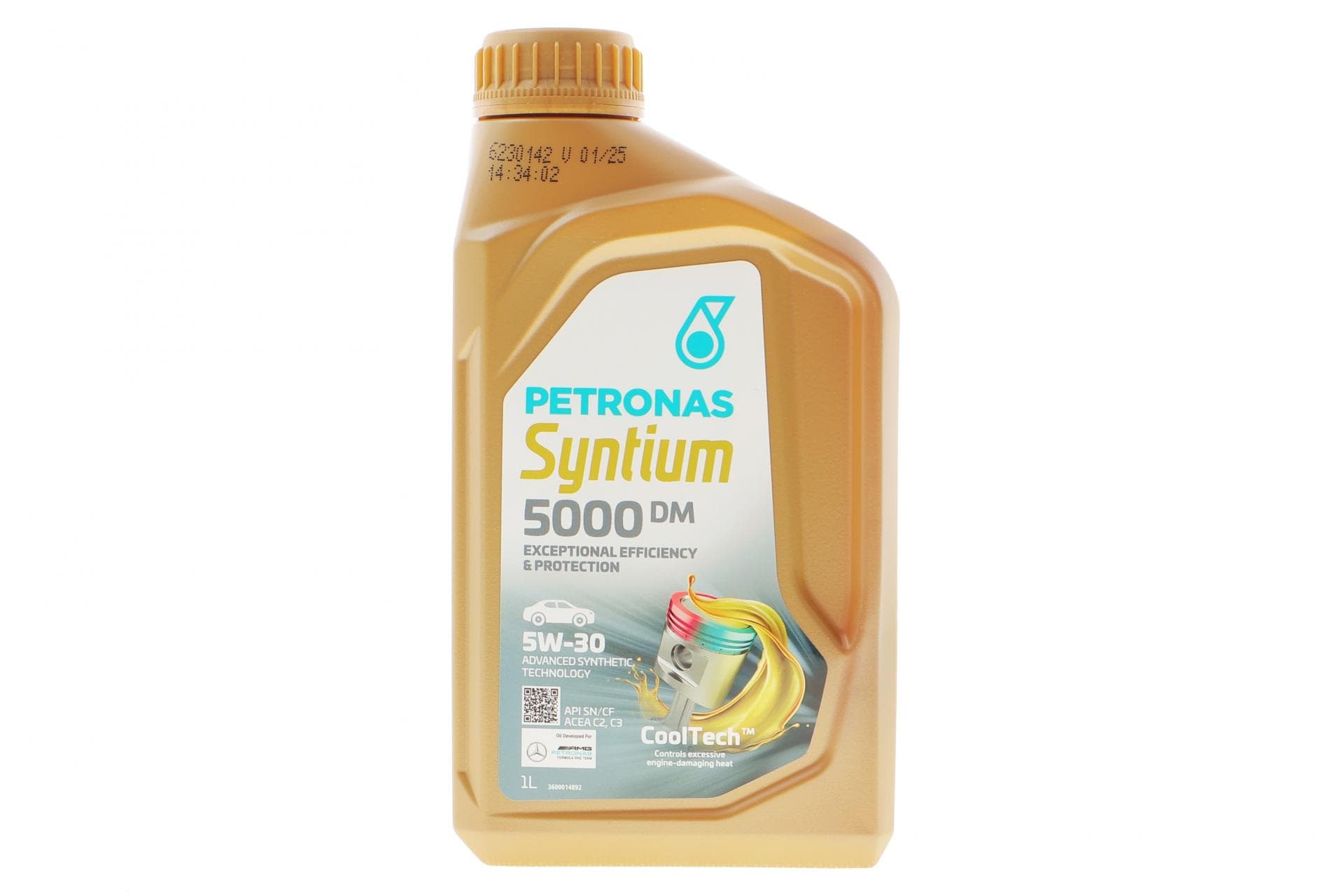 Олива 5W30 SYNTIUM 5000 DM (1L) (MB 229.51/MB 229.52/VW 505.00/505.01/LL-04/RN0700/RN0710) (з-на на 71232E18EU)