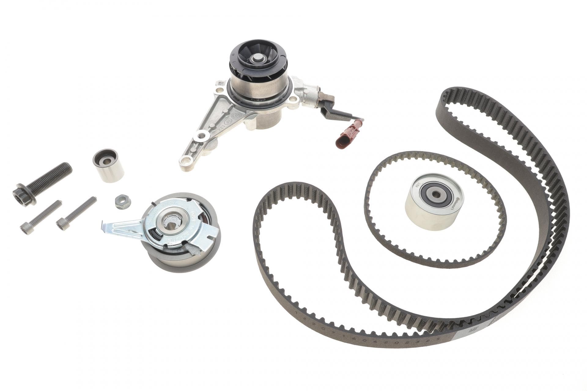 Комплект ГРМ + помпа Audi A3/A6/Skoda Octavia/VW Caddy V 2.0 TDI 18- (2 ременя) (25x149z/10.2x475x53z)