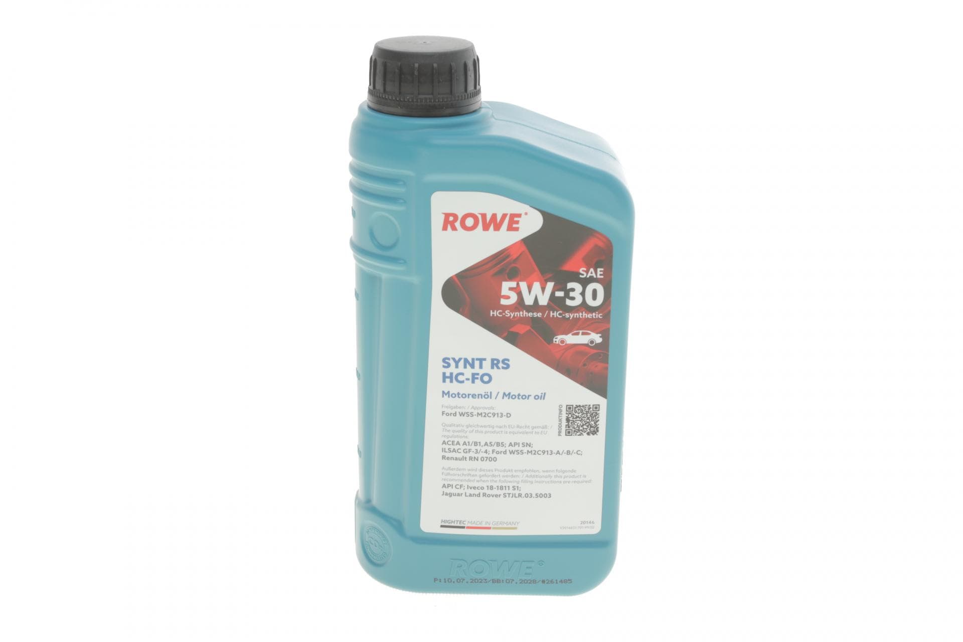 Олива 5W30 HIGHTEC SYNT RS HC-FO (1L) (WSS-M2C913-D/ILSAC GF-3/-4/RN 0700/18-1811 S1/STJLR.03.5003)