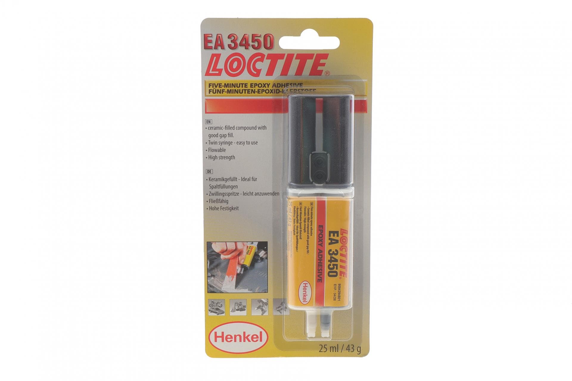 LOCTITE EA 3450, BC25ML Клей двокомпонентний для металу