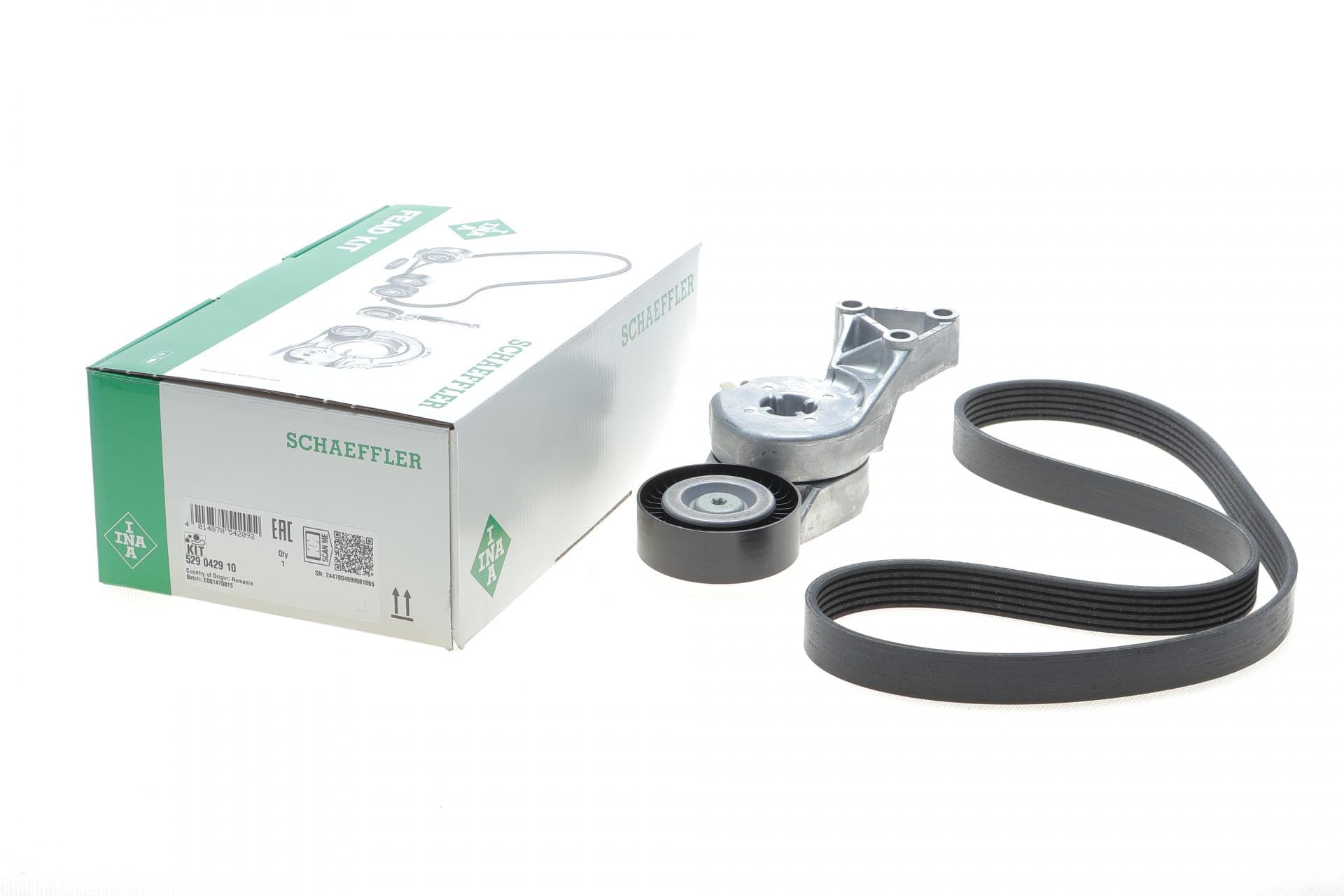 Комплект ременя генератора Audi A3/Seat Leon/Skoda Octavia/VW Caddy/Passat B6 1.6-2.0 03- (6PK1043)