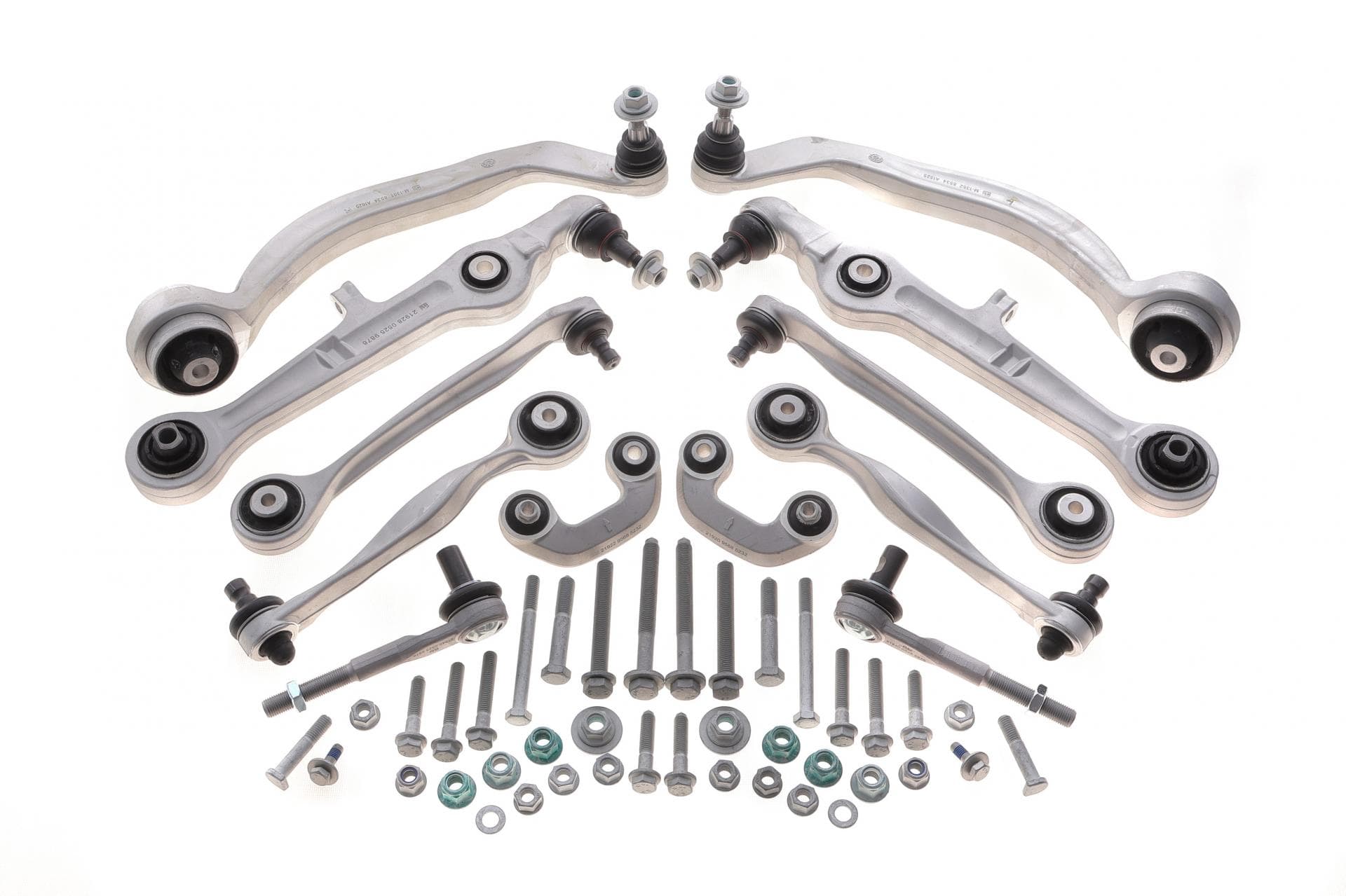 Комплект важелів підвіски (передньої) Audi A4 (B6/B7) 00-/A6 (C6) 04-/Seat Exeo 09- (з болтами)
