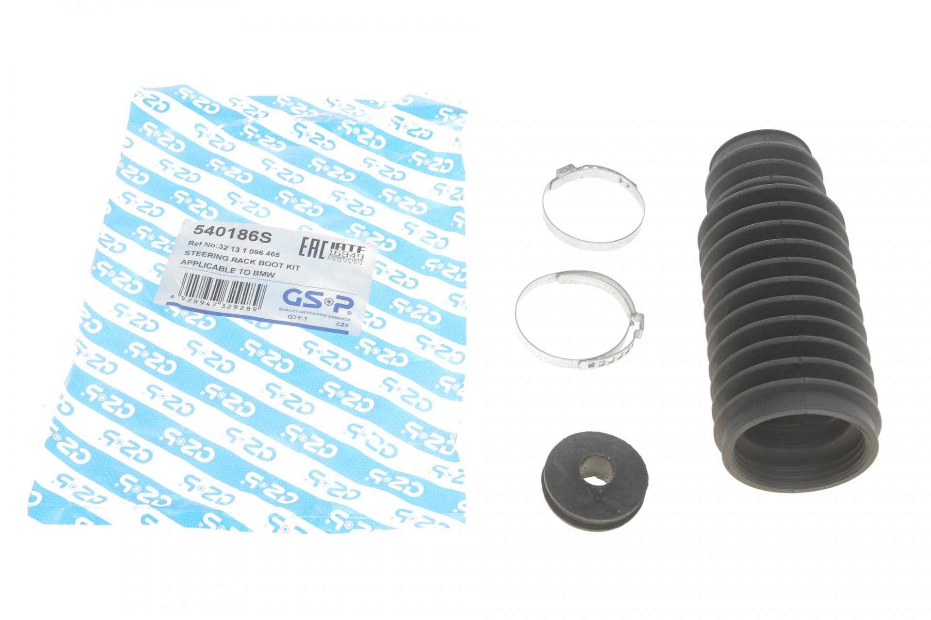 Пильник рейки рульової BMW 3 (E46) 98-05 (L=172mm) (з хомутами)