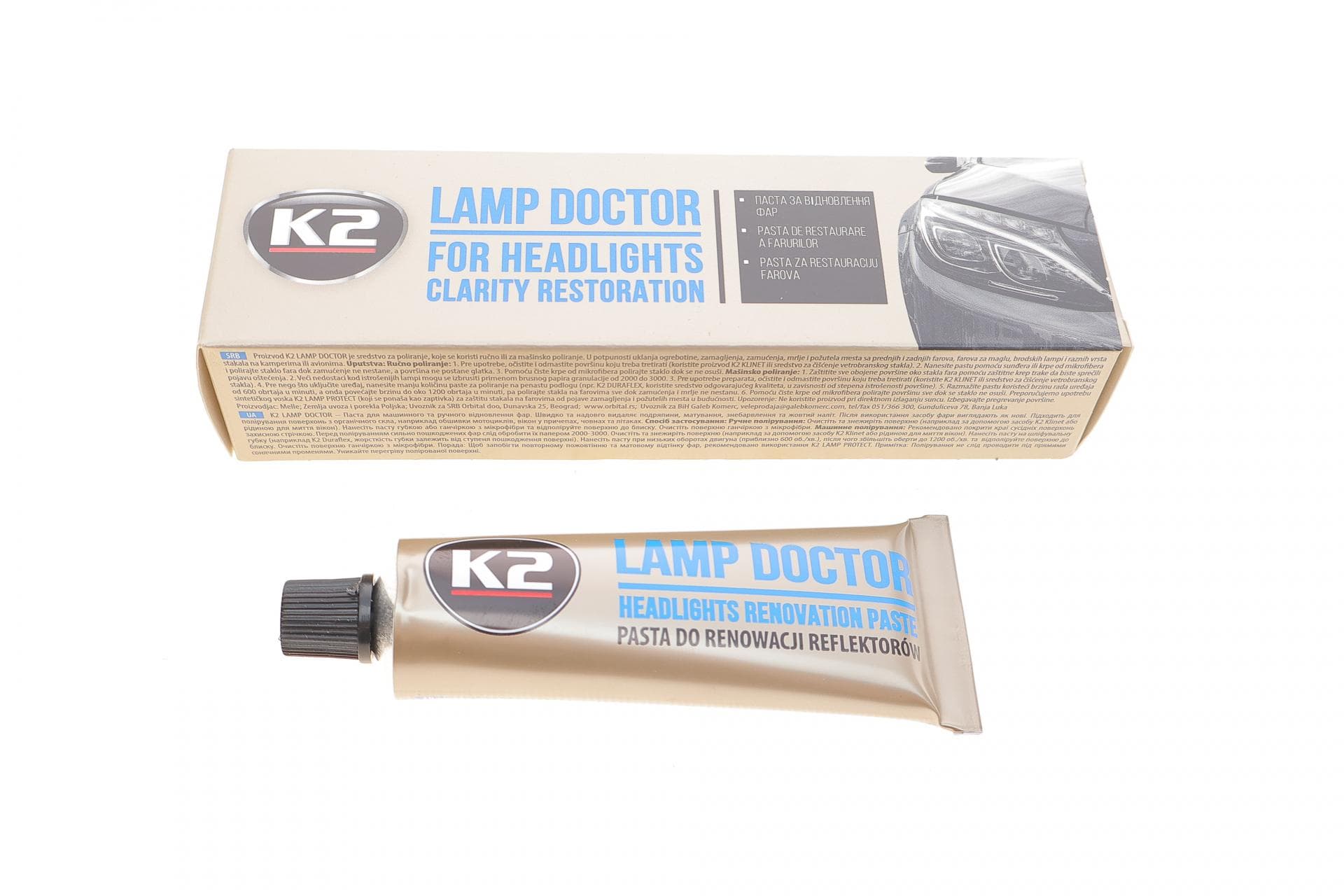 Паста полірольна для передніх і задніх фар Lamp Doctor (60мл)
