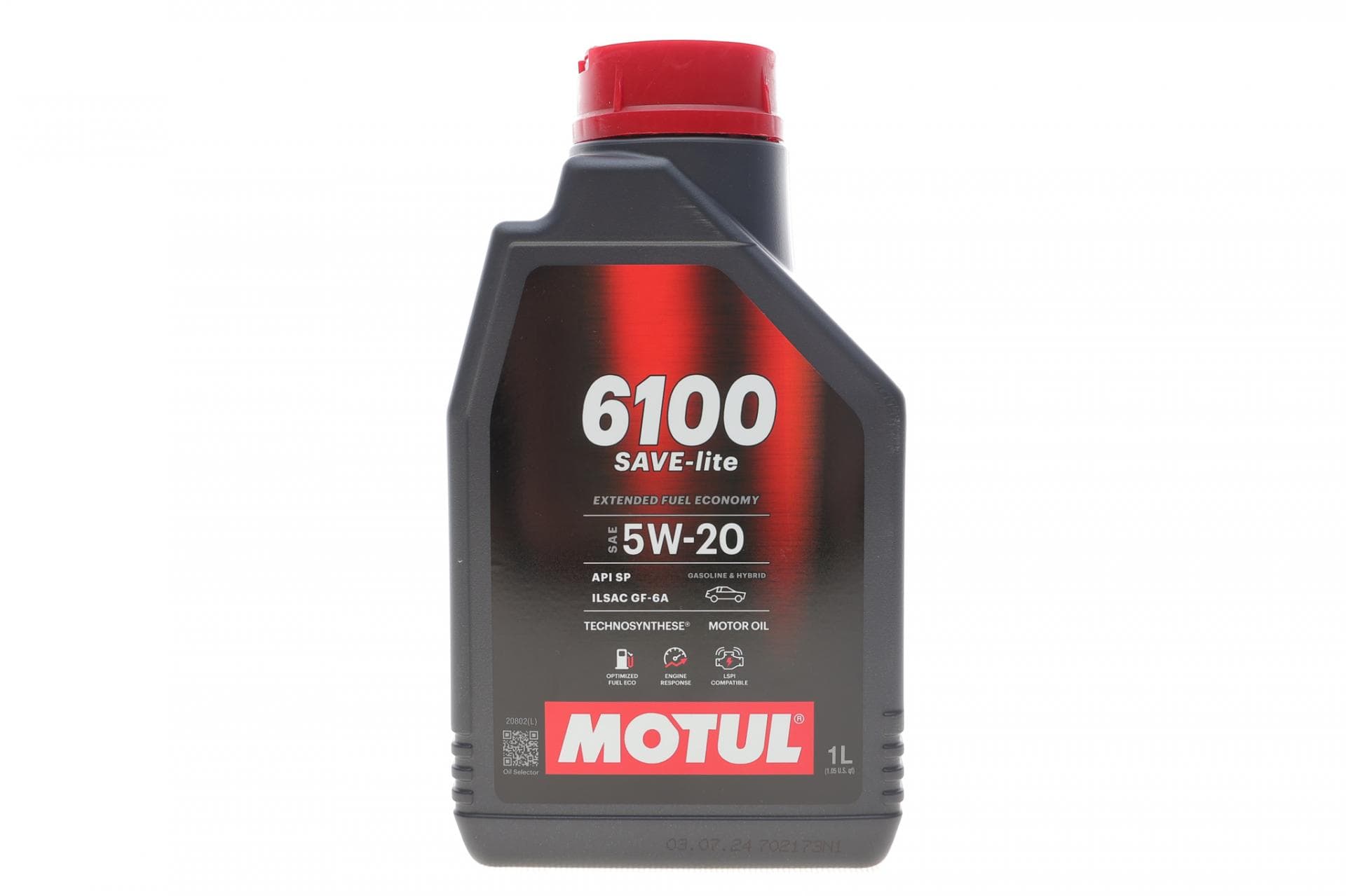 Олива 5W20 6100 Save-lite (1L) (API PERFORMANCE SP/ILSAC GF-6A) (113137)