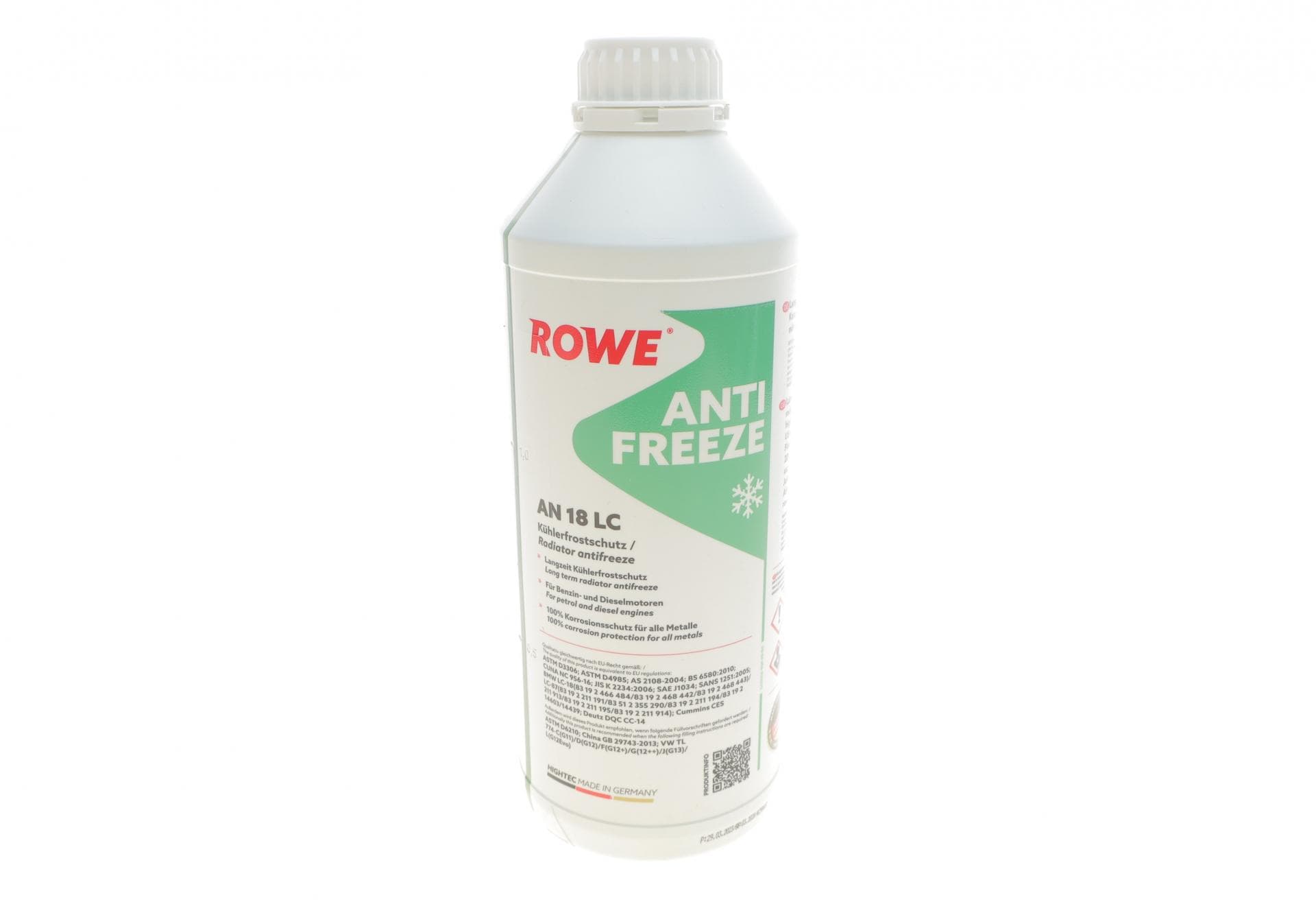 Антифриз (зелений) 1.5L HIGHTEC ANTIFREEZE COOLANT AN 18 LC (1:1=-37°C) (концентрат)