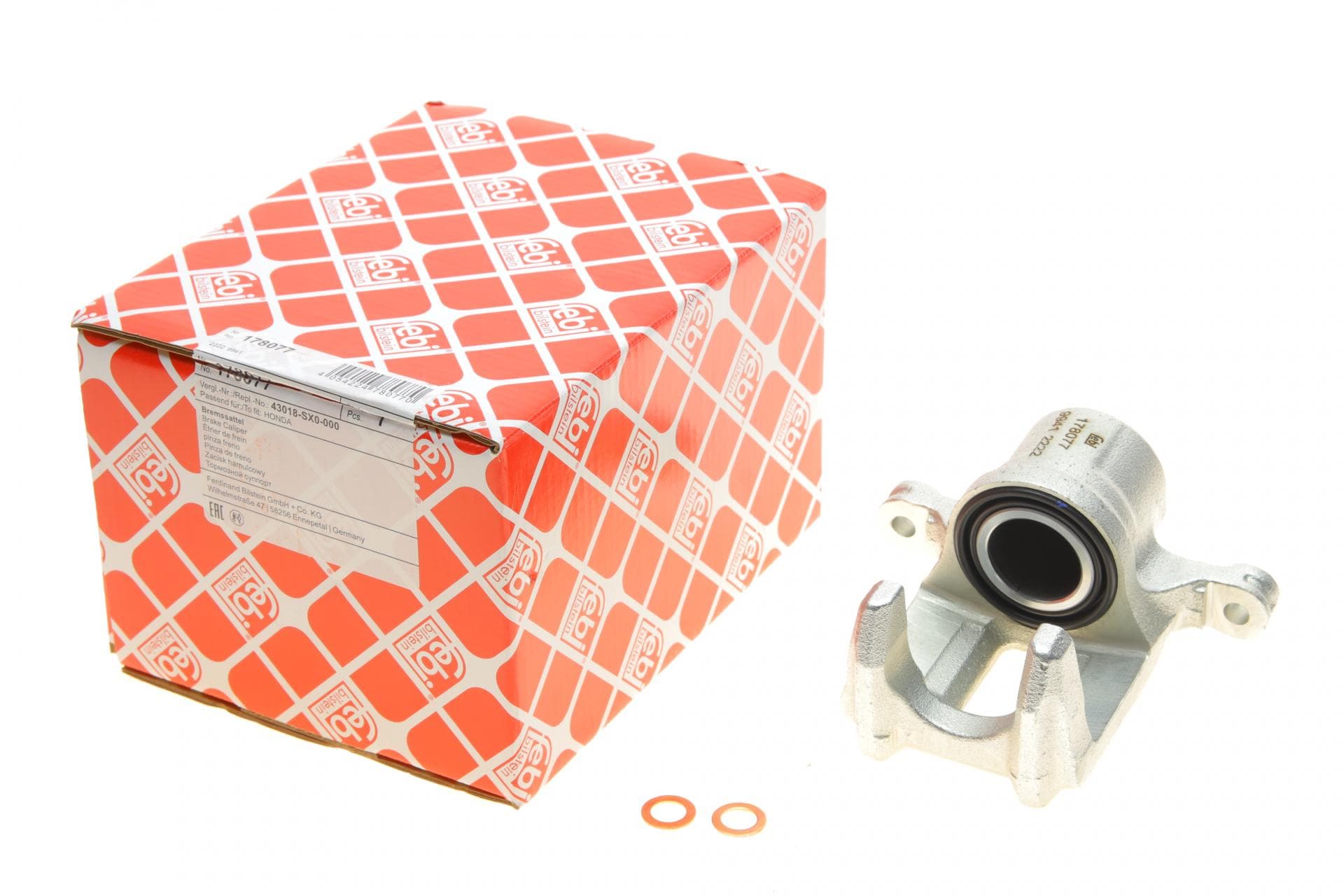 Супорт гальмівний (задній) (R) Honda Accord VII/VIII/CR-V II/III/Legend II/III (Nissin) (d=38mm)