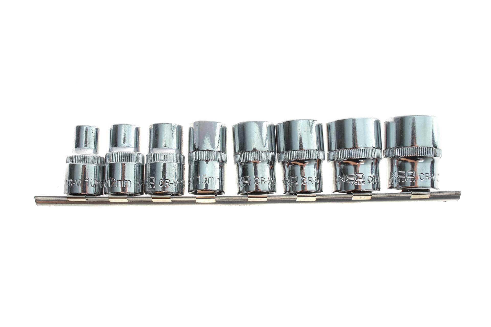 Набір головок SPLINE 1/2" 10-24 мм 8 од. на планці (мультипрофіль, хромовані)