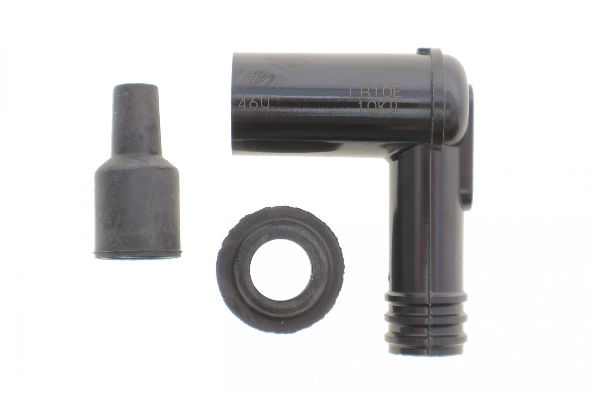 Наконечник свічки запалювання (чорний) (90°/14mm) (LB10E)