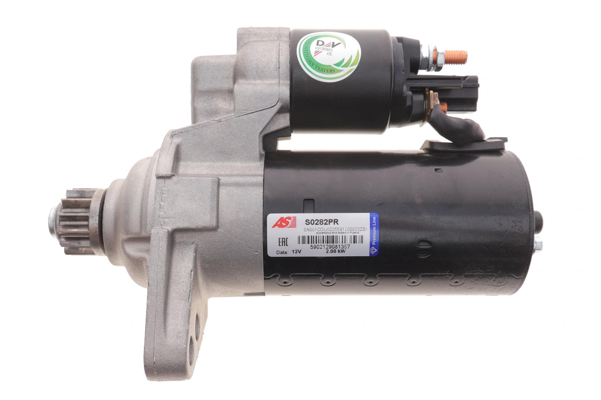 Стартер VW Caddy III/IV/T5/T6 1.6/2.0 TDI 09- (12V/2.0 kw) (z=13)