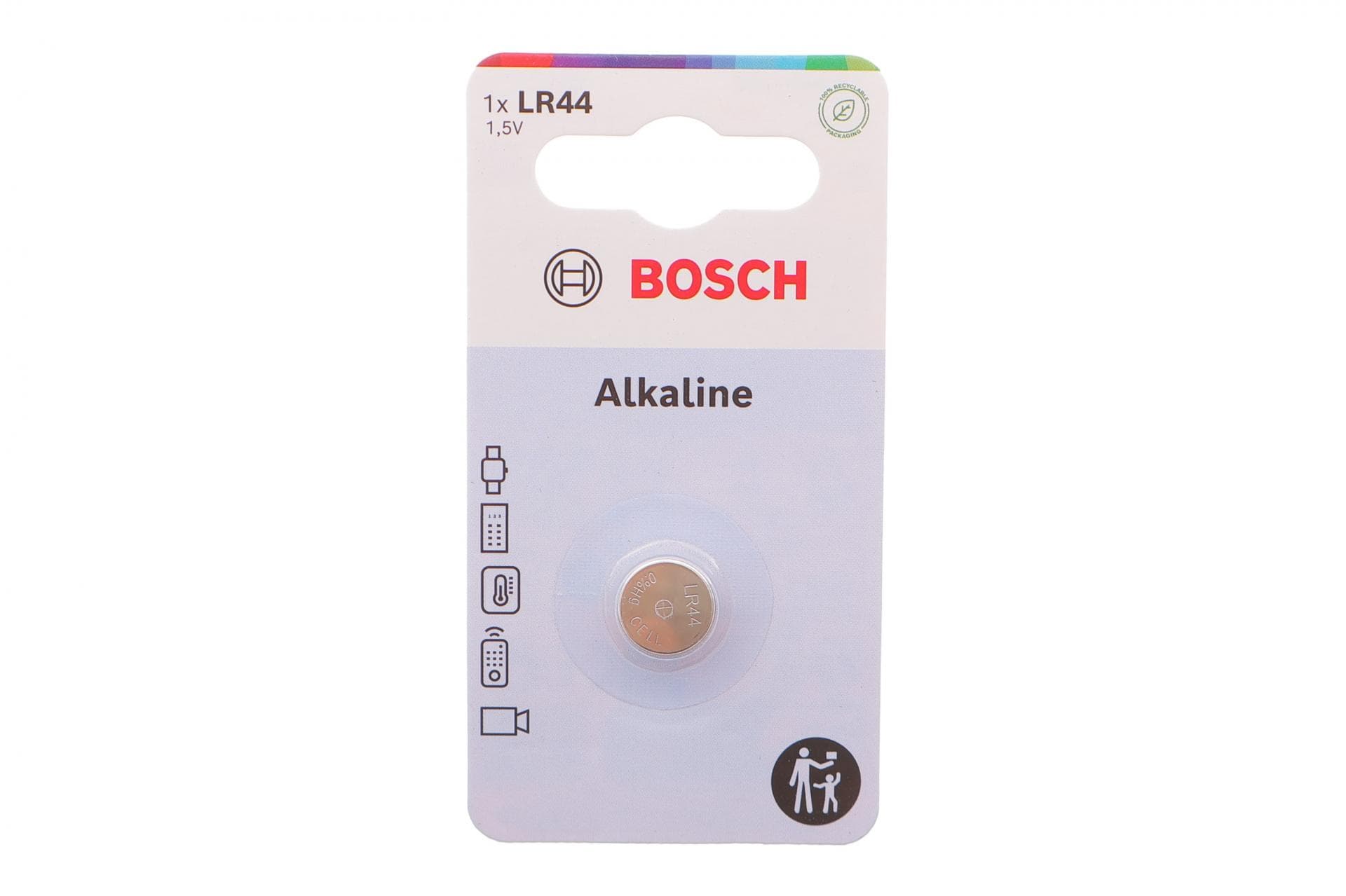 Батарейка Bosch Alkaline LR44 (357) 1.5V LR44B1/00 1 шт.