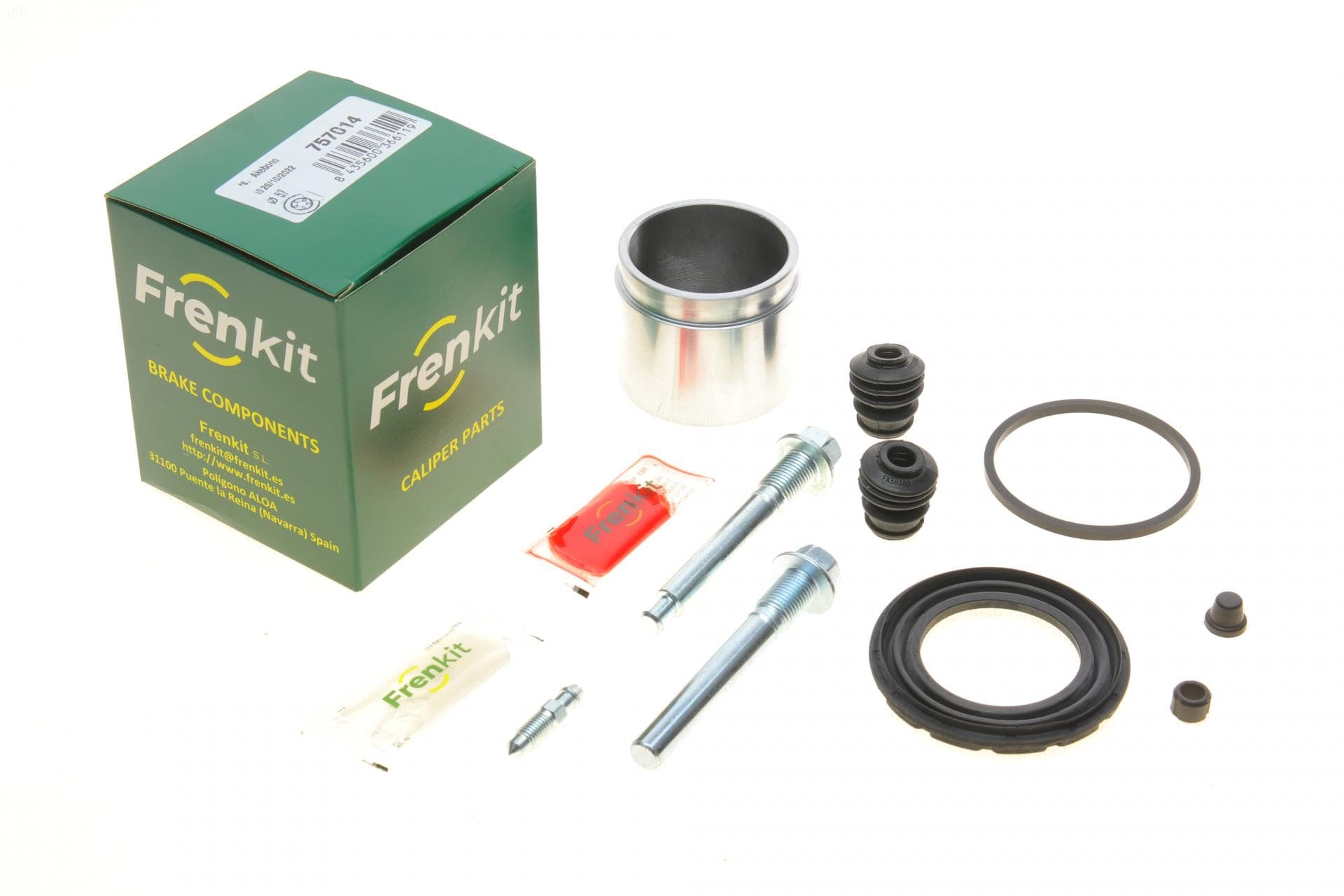 Ремкомплект супорта (переднього) Mitsubishi Outlander 07- (d=57mm) (Akebono) (+поршень/направляюча) SuperKit (заміна на 757774)