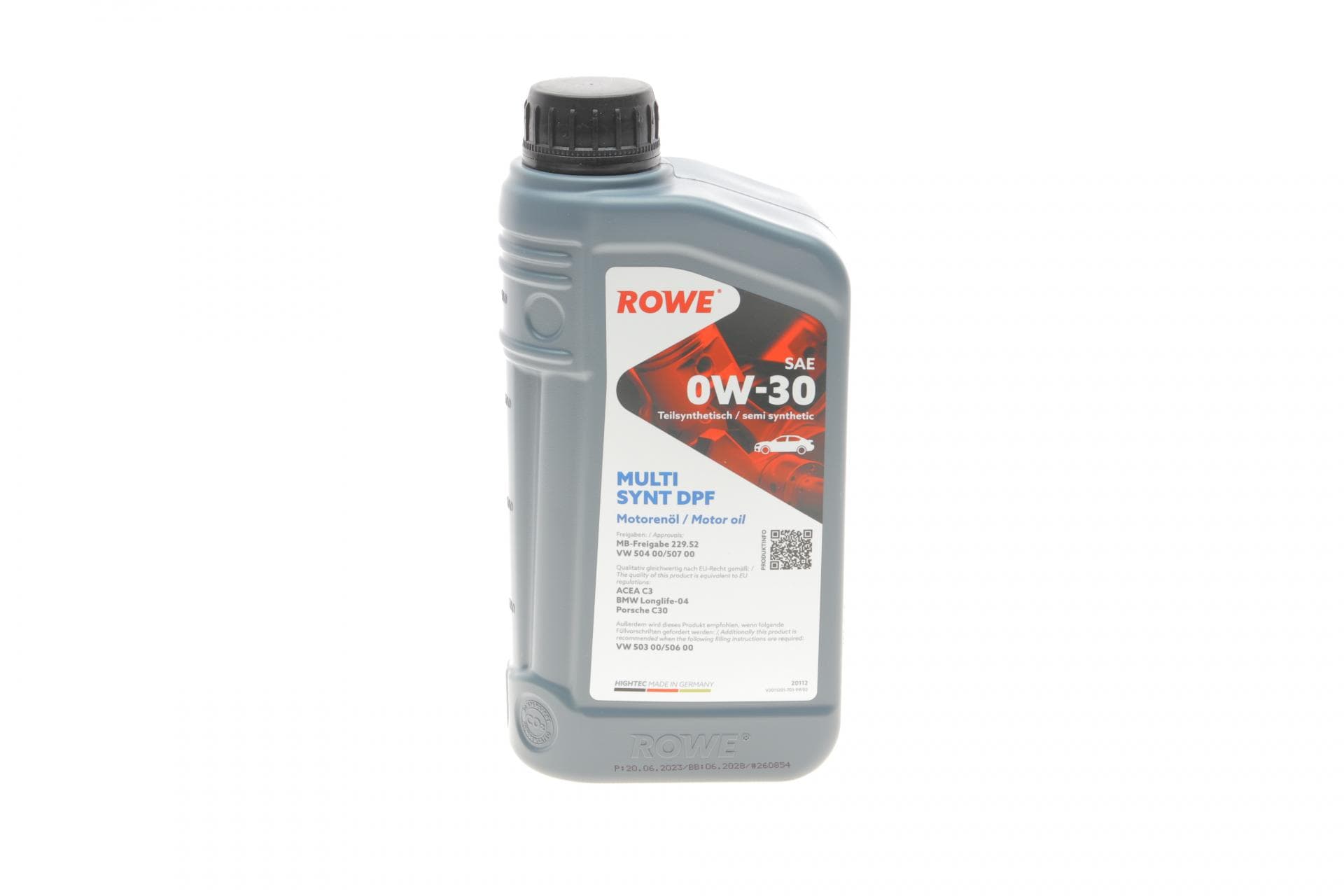 Олива 0W30 HIGHTEC MULTI SYNT DPF (1L) (MB 229.52/VW 504 00/507 00/503 00/506 00/BMW LL-04) (ACEA C3)