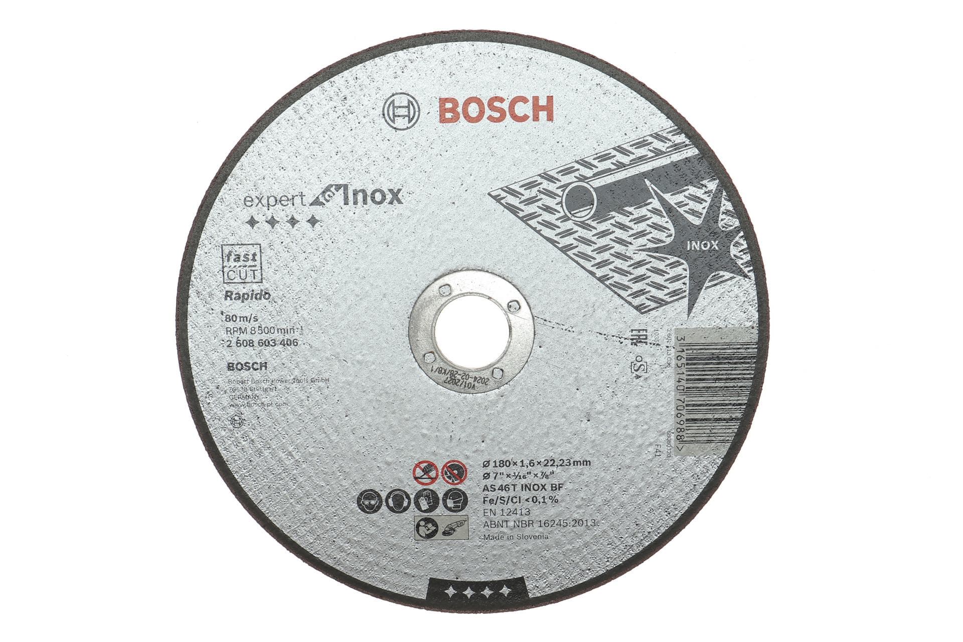 Круг відрізний 180x1.6x22,23 мм Expert for Inox