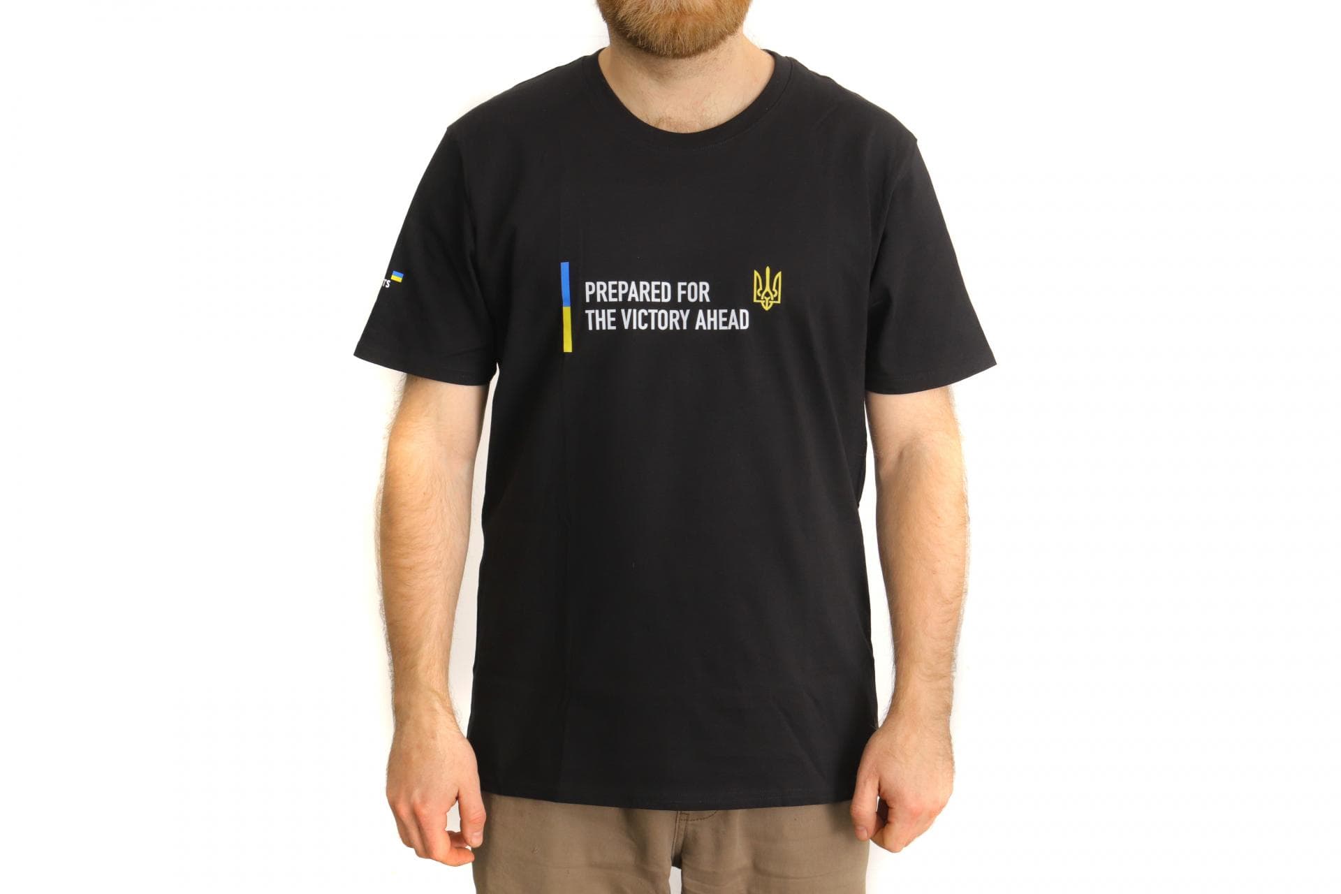 Футболка патріотична BM Parts, чорна, XL (100% бавовна)