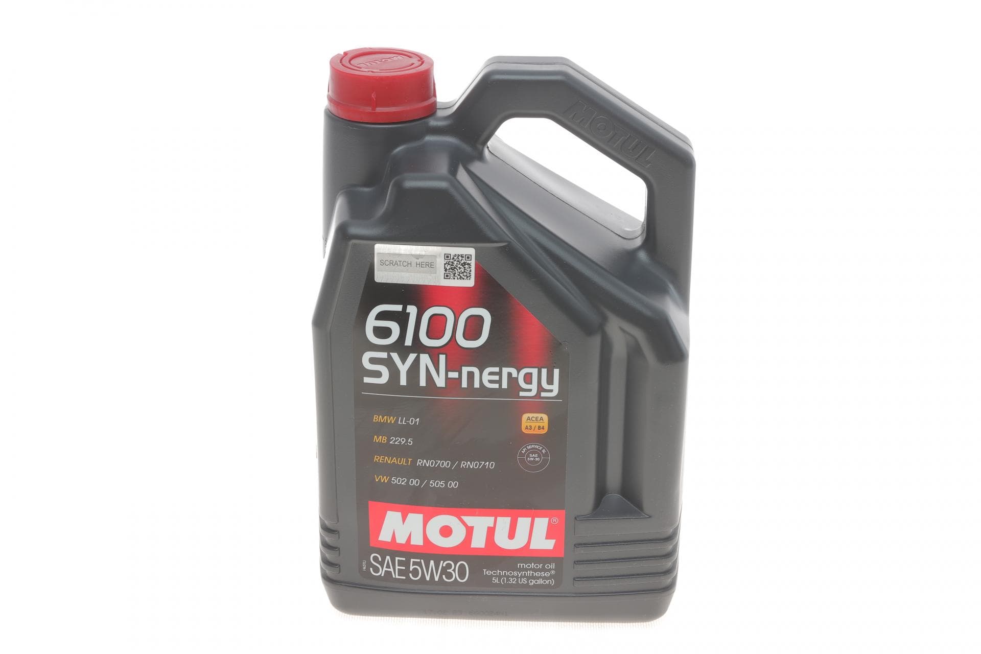 Олива 5W30 Syn-nergy 6100 (5L) (MB 229.5/Renault RN0710/RN0700/VW 502 00/505 00) заміна на 838451