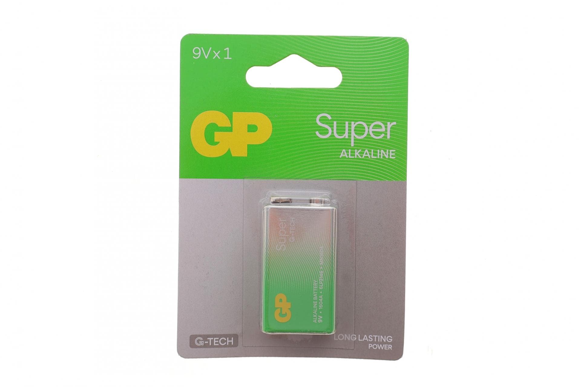 Батарейка GP Super Alkaline 9V/1604AEB-5UE1 6LF22 (крона) (1шт)