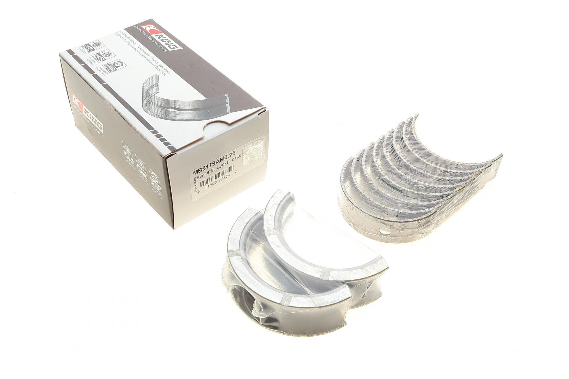 Вкладиші корінні Opel Vectra 1.8-2.0i 95-03/Daewoo Nubira 2.0i 97- (+0.25)