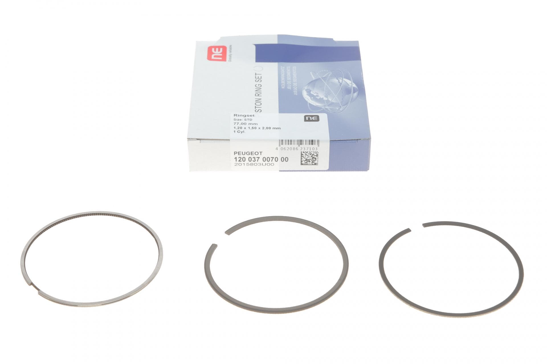Кільця поршневі BMW 3 (F30/F80) 1.4-2.0i 11-/Citroen Berlingo 1.4-1.6 09- (77.00mm/STD) (1.2-1.5-2)