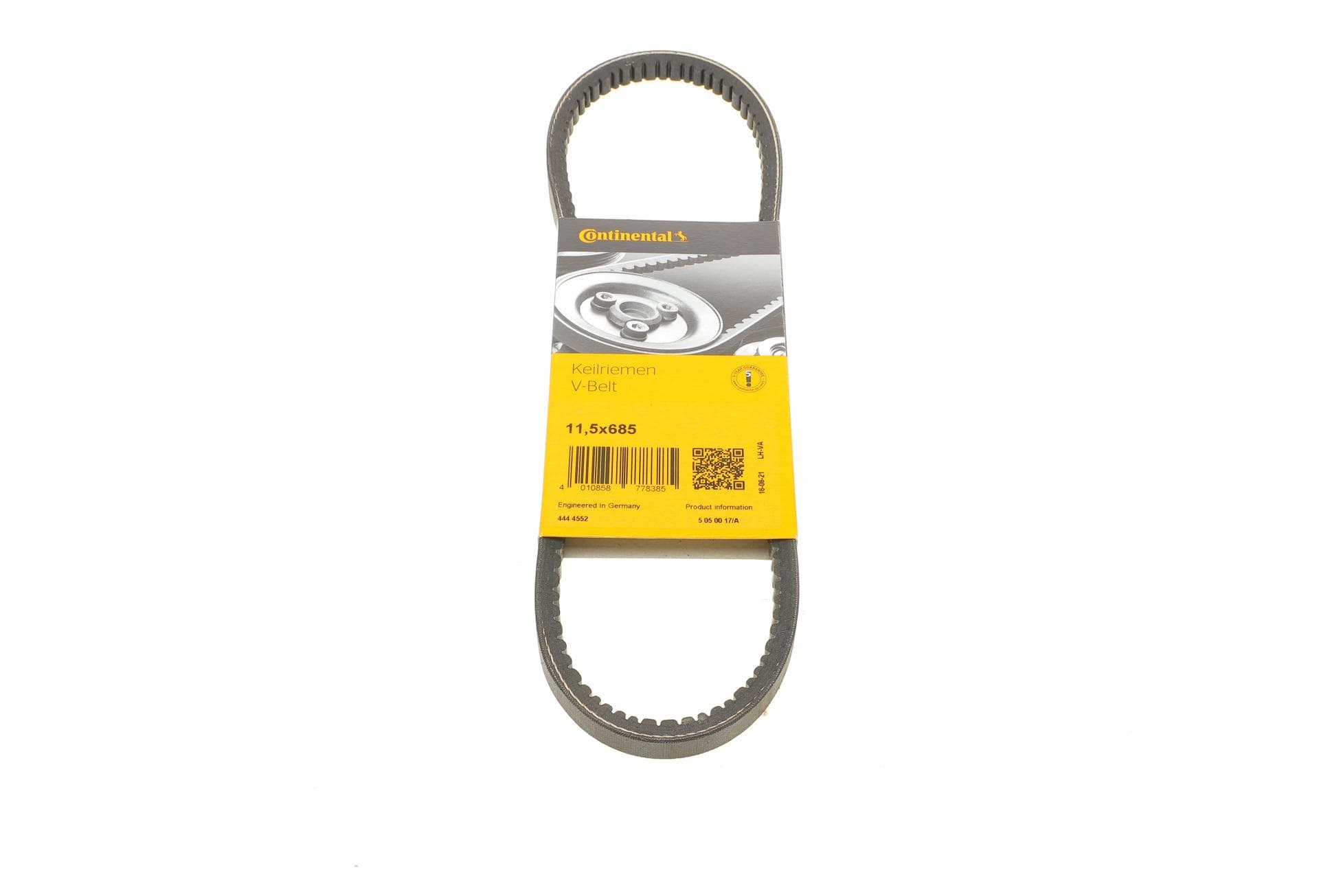 (заміна на 11.5X685) Ремінь генератора VW Caddy/Golf/Passat 1.6-2.0 91-99/Seat Ibiza/Toledo 1.6/2.0 93-02