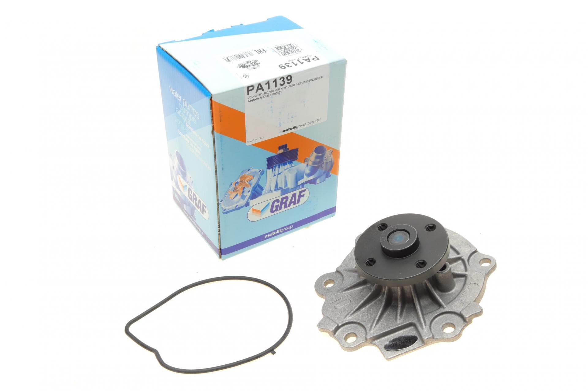 Помпа води Volvo S60/S80/V60/V70/XC60/XC70 3.0/3.2 06-18 (B/B) (6 лоп.)