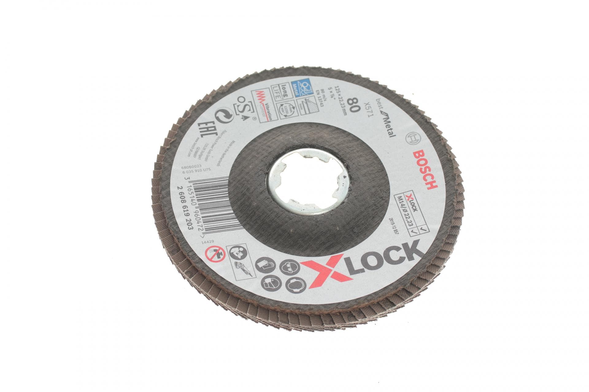 Круг зачисний 125x8x22,23 мм X-LOCK X571 Best for Metal