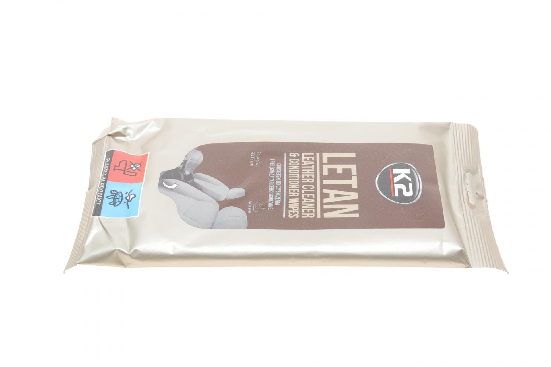 Серветки для очищення шкіряної оббивки Letan Leather Cleaner & Conditionner Wipes (24шт)