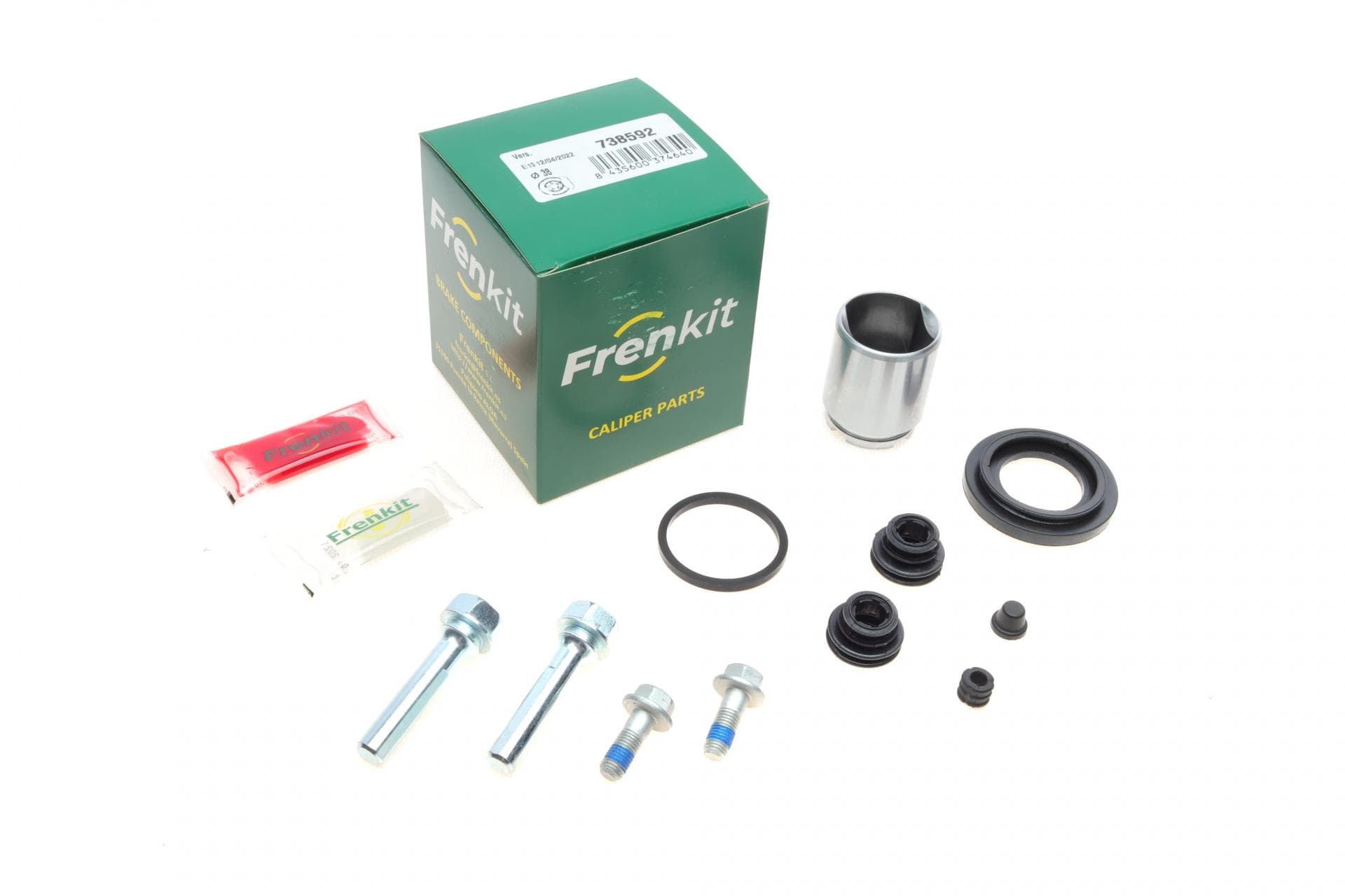 Ремкомплект супорта (заднього) Kia Soul 14- (d=38mm) (+поршень/направляюча) SuperKit