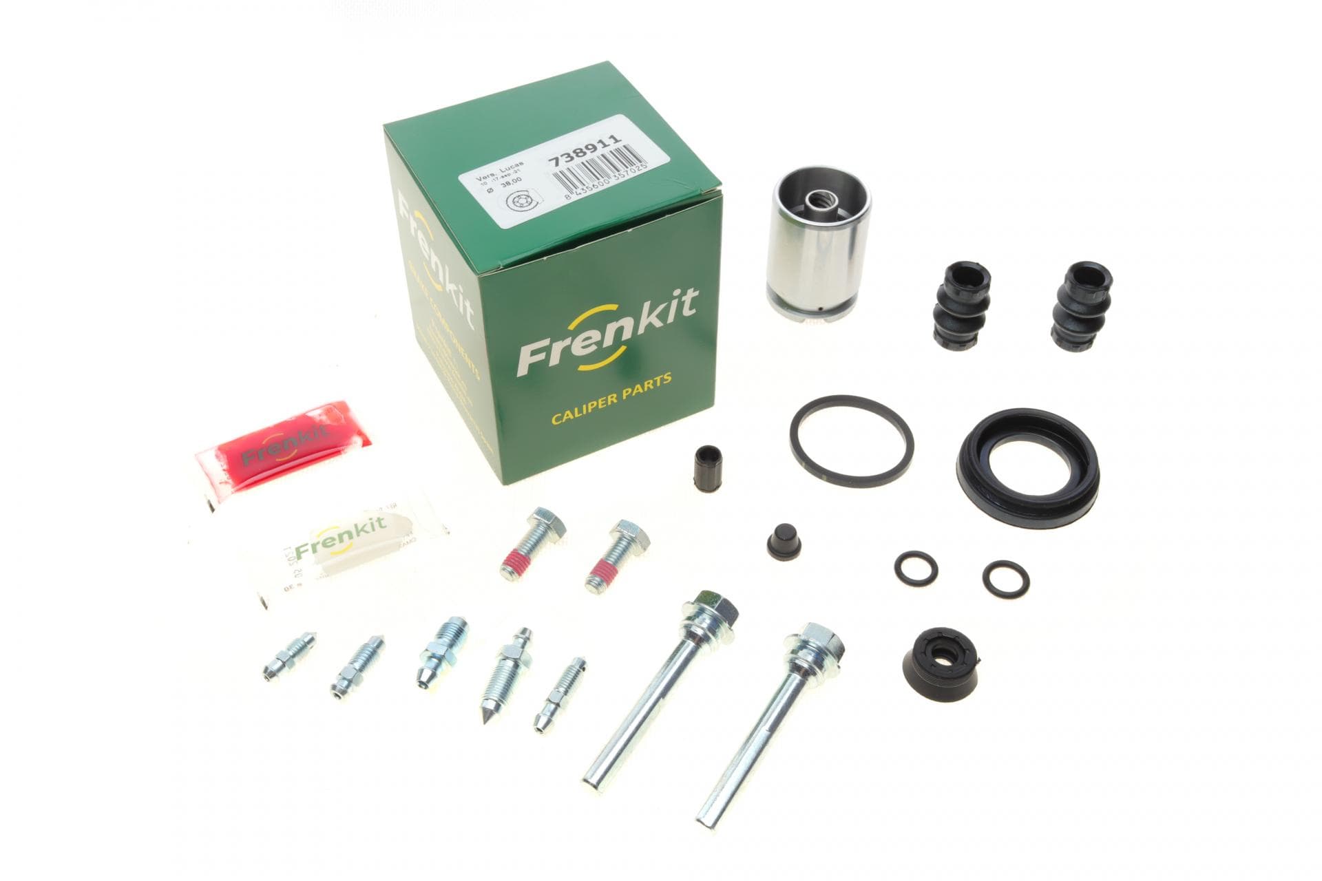 Ремкомплект супорта (заднього) VW Caddy 03- (d=38mm) (+поршень/направляюча) (Lucas)