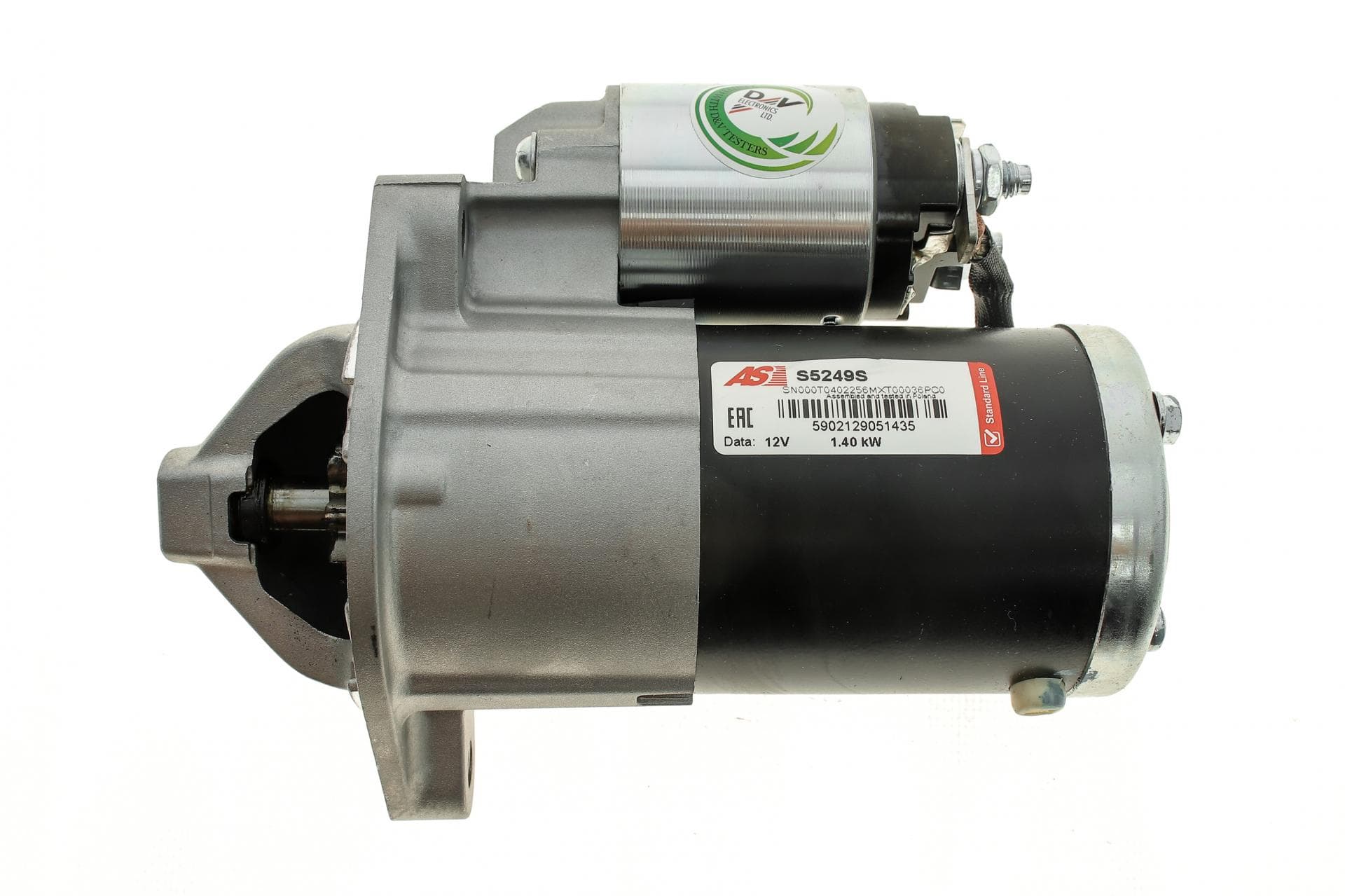 Стартер Mitsubishi Lancer VII 2.0 03-13/Outlander I 2.0/2.4 4WD 03-07 (12V/1.4kw) (z=8)