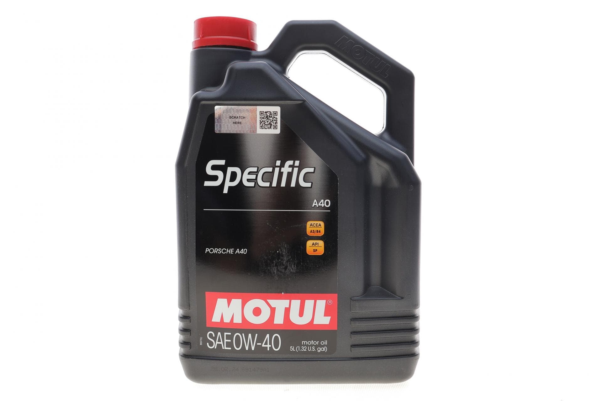 Олива 0W40 Specific A40 (5L) (Porsche A40) (ACEA A3/B4) (API SP) (112075)
