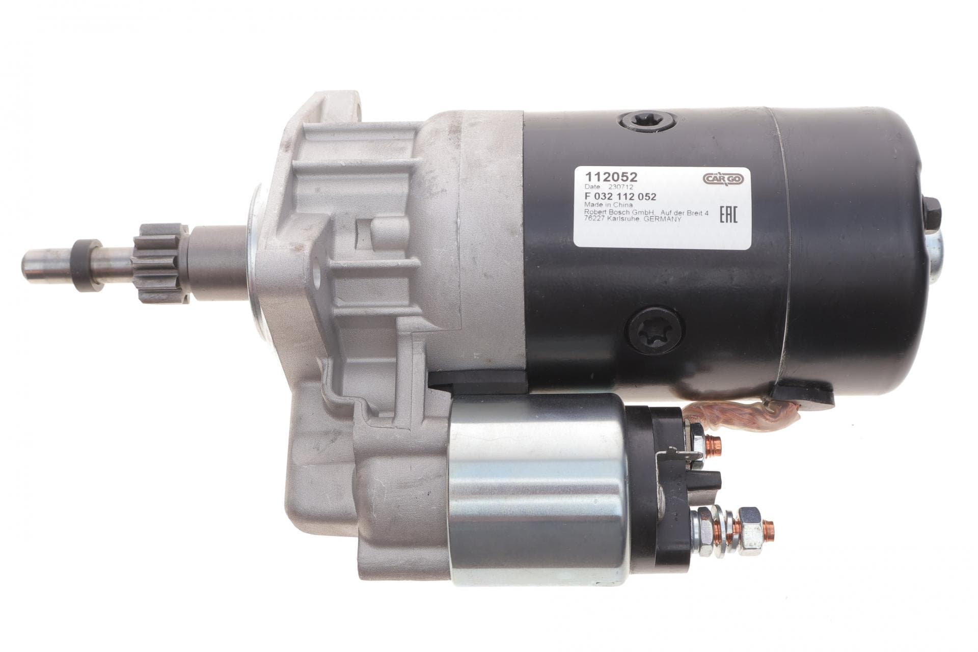Стартер VW T4 2.4 D 90-98 (12V/2.2kw) (z=10) = 112052
