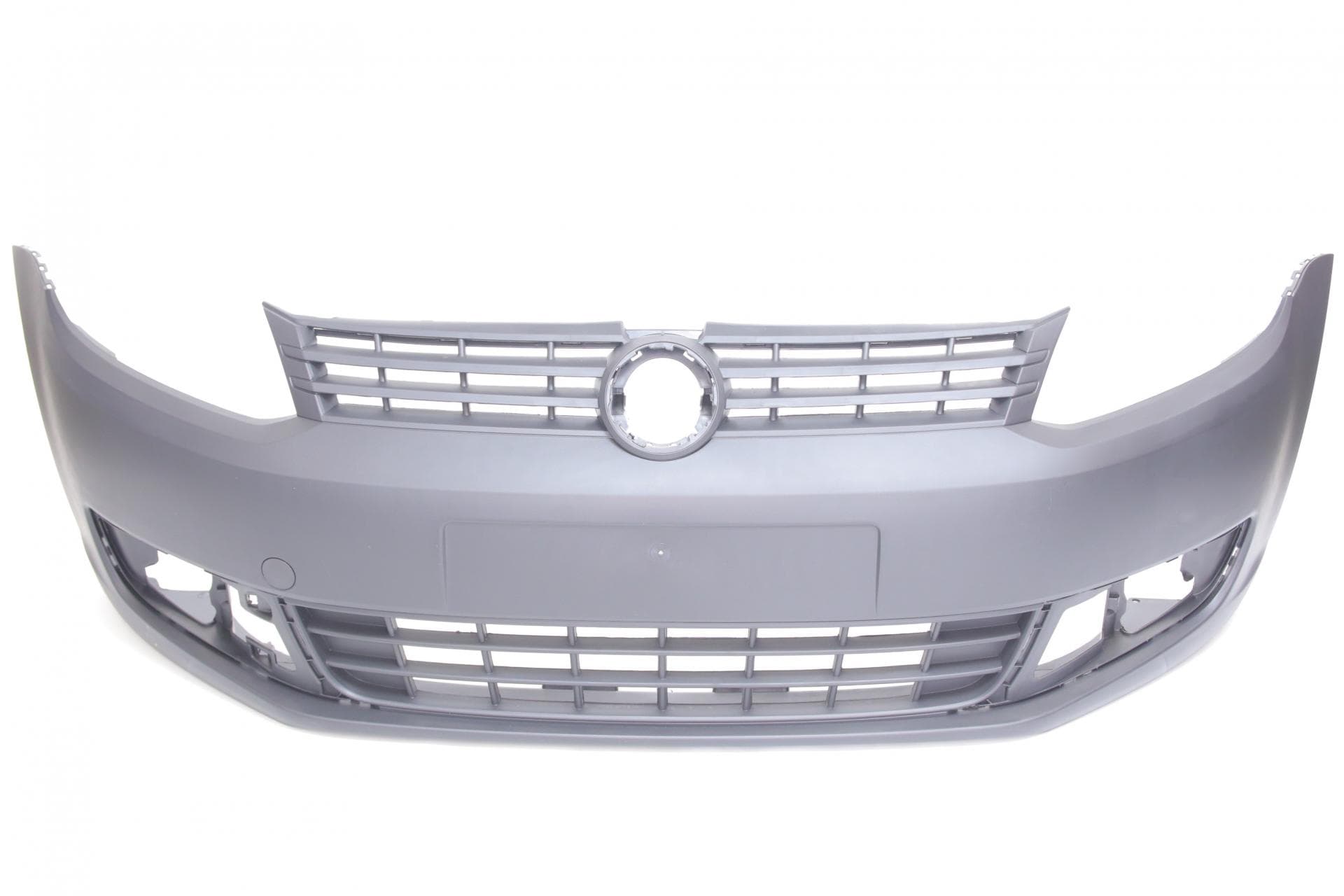Бампер (передній) VW Caddy IV 15-20 (с отв. для противотуманок/буксира)