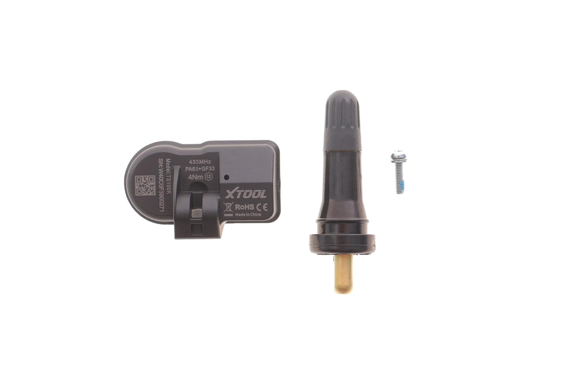 Датчик TPMS (433 МГц + 315 МГц) (гумовий) (працюють лише з програматором XTOOL TP150)