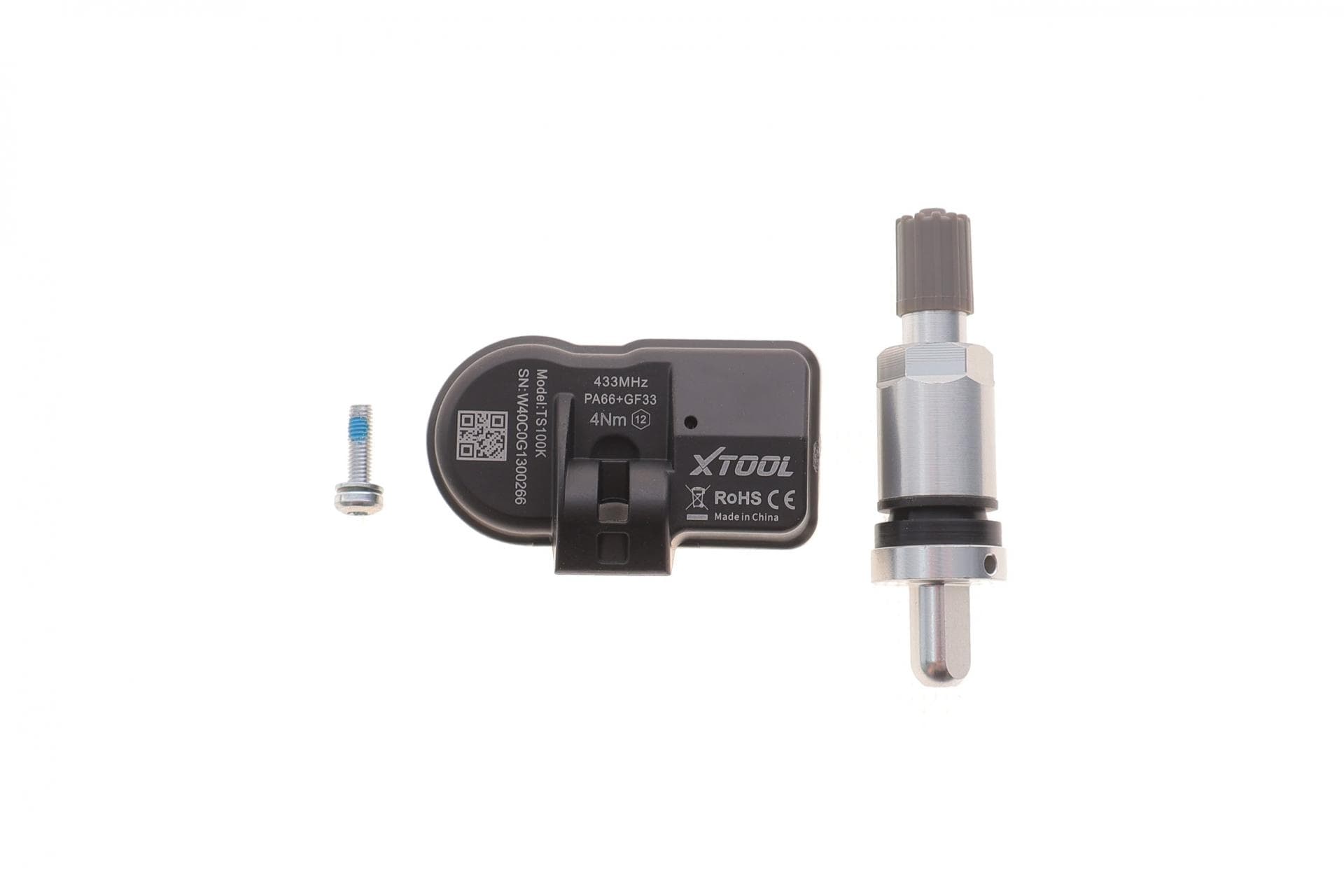 Датчик TPMS (433 МГц + 315 МГц) (металевий) (працюють лише з програматором XTOOL TP150)