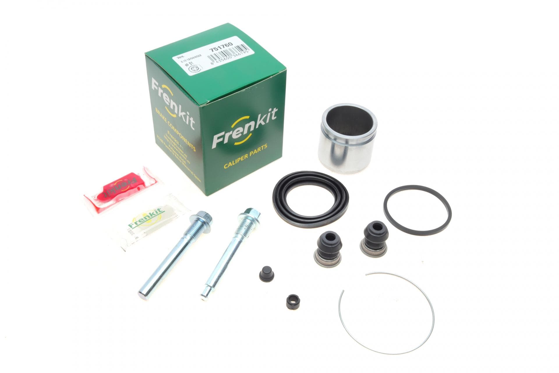 Ремкомплект супорта (переднього) Mitsubishi Colt 04-12 (d=52mm) (+поршень/направляюча) SuperKit