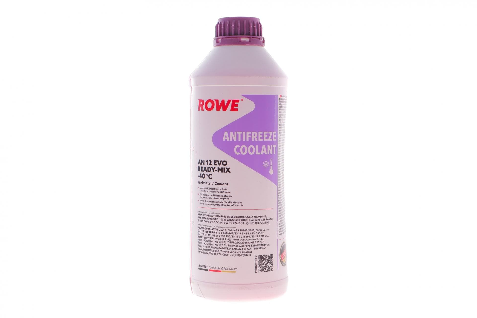 Антифриз (фіолетовий) G12 EVO (1.5L) HIGHTEC ANTIFREEZE COOLANT AN 12 EVO READY-MIX (-40°C)
