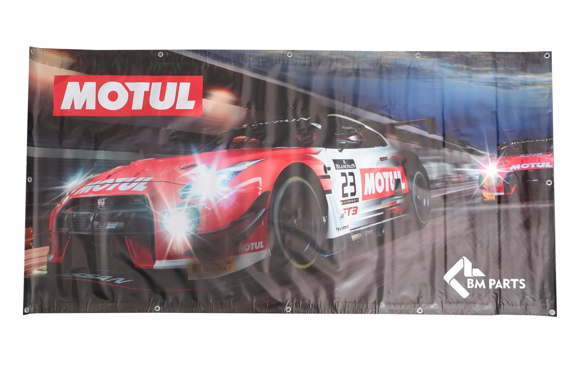 Банер MOTUL з логотипом BM Parts 2 (2000x1000мм) (на люверсах)