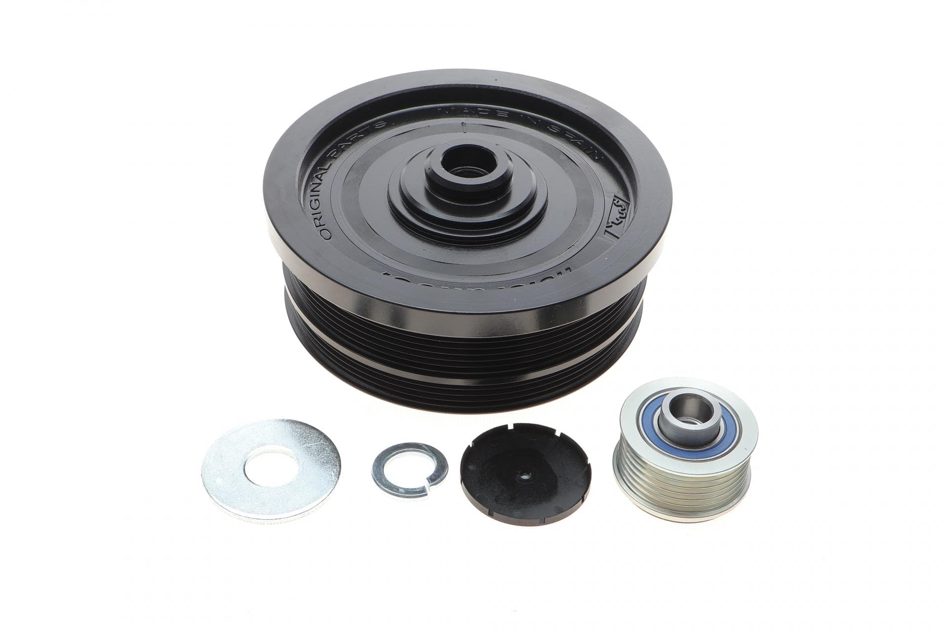 Шків колінвалу + шків генератора BMW 1/3/5/X3 2.0D 02- (4PK+6PK)