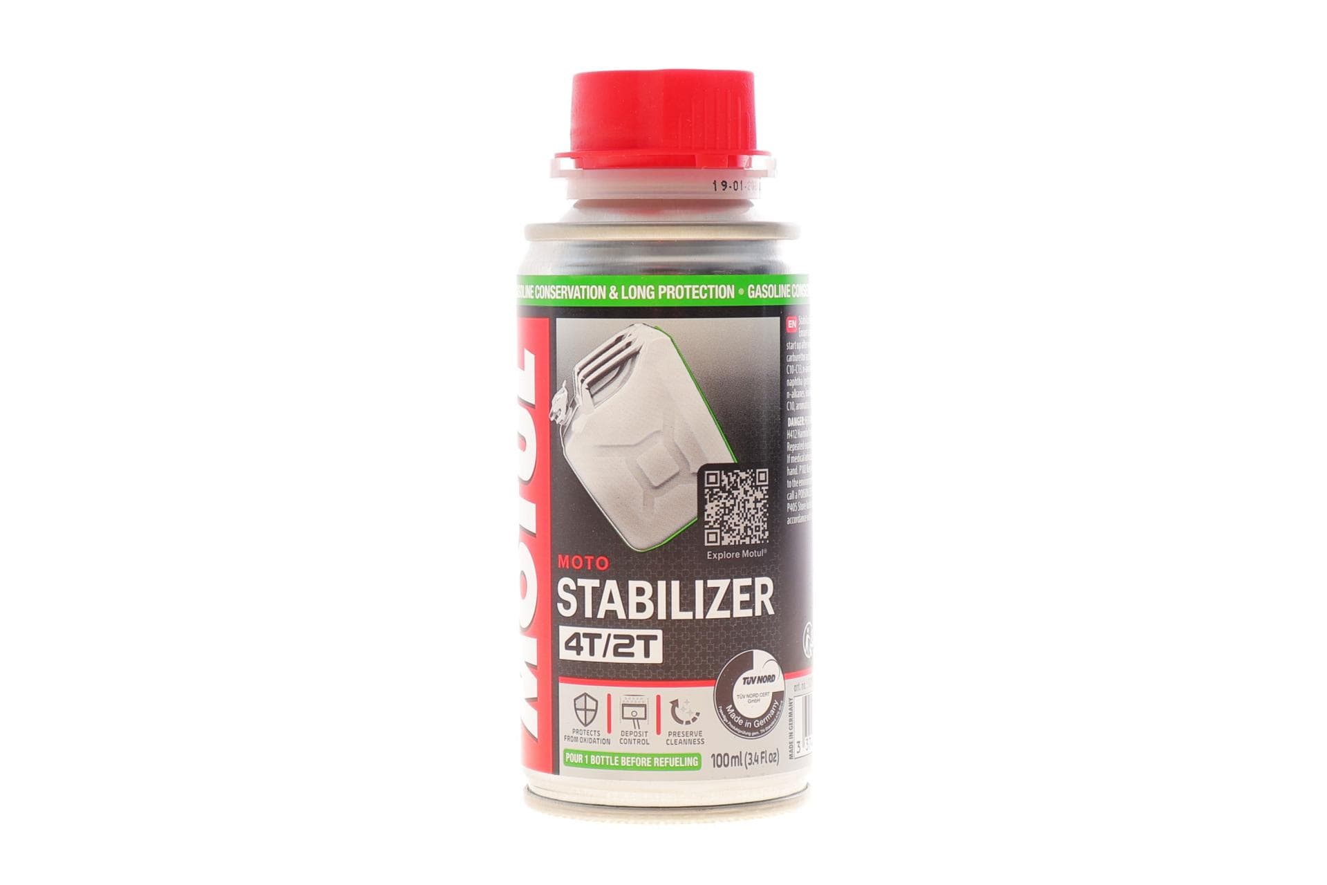 Присадка для збільшення терміну зберігання бензину Stabilizer Gasoline Moto (100ml) (=112513)