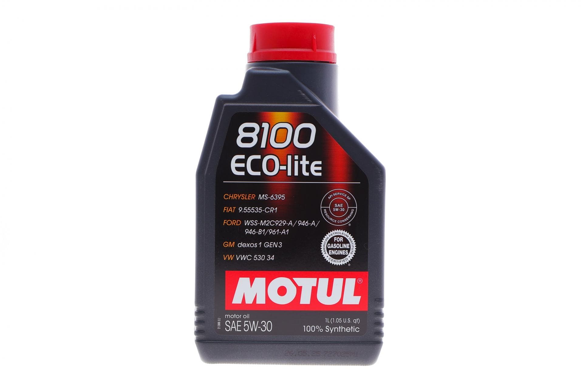 Олива 5W30 ECO-lite 8100 (1л) (GM-dexos1 GEN3/FORD M2C 929-A/M2C 946-A ) (107250/108212/104987)