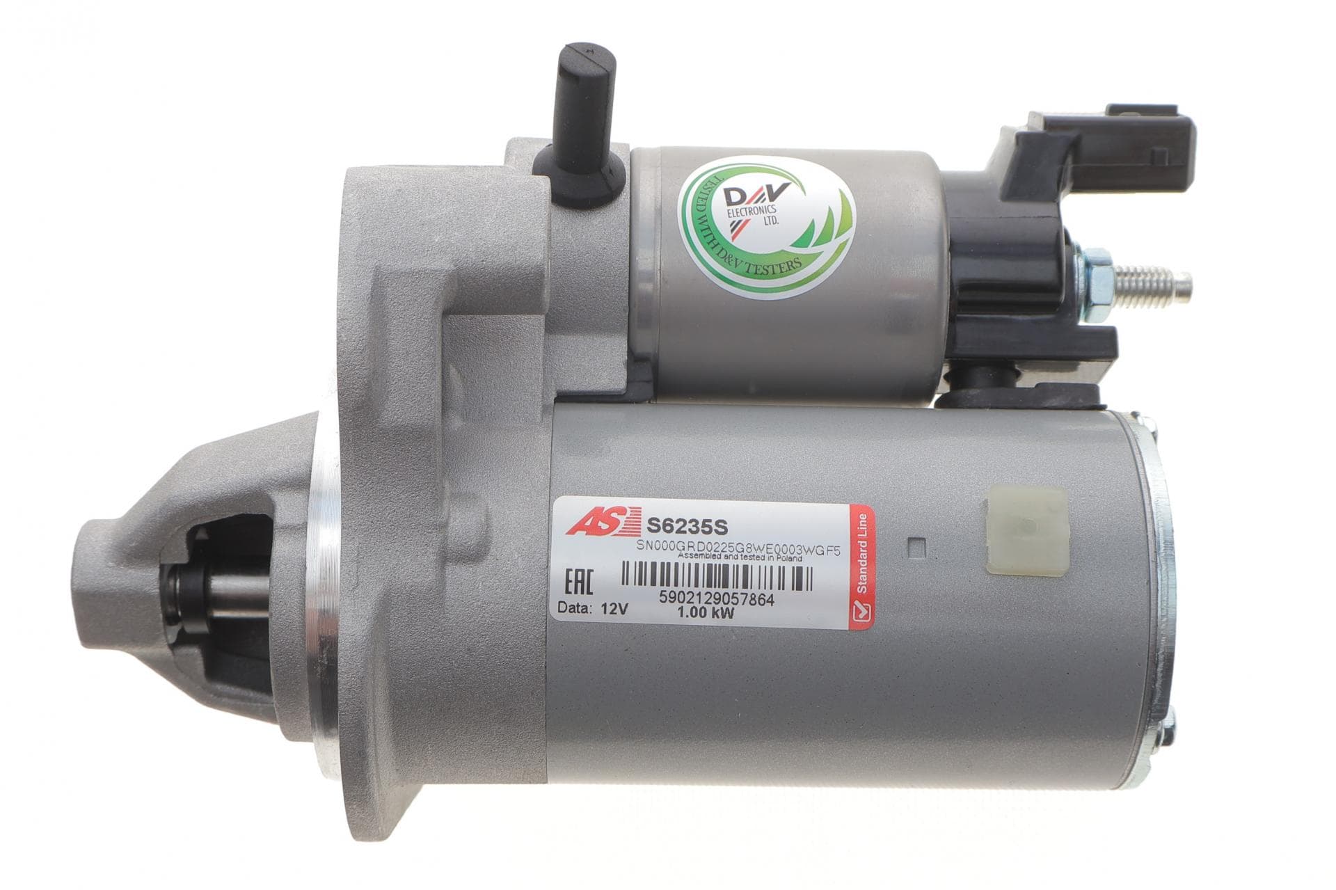 Стартер Citroen C3/C4/Peugeot 108/2008/208/301 1.0/1.2 VTI 12- (12V/1kw) (z=10)